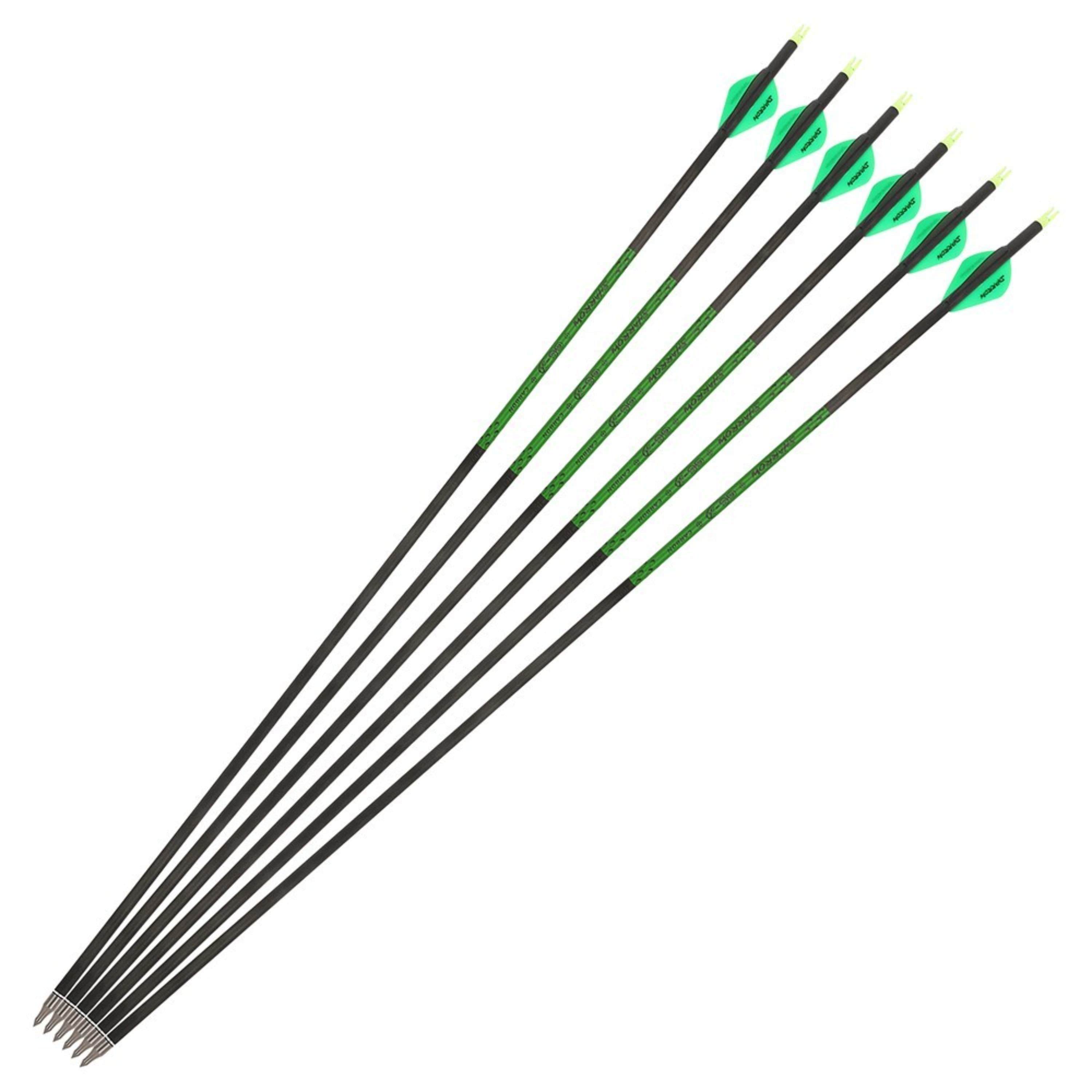 Pure Carbon Archery Arrows 30" SP300-800 for Compound/Recurve