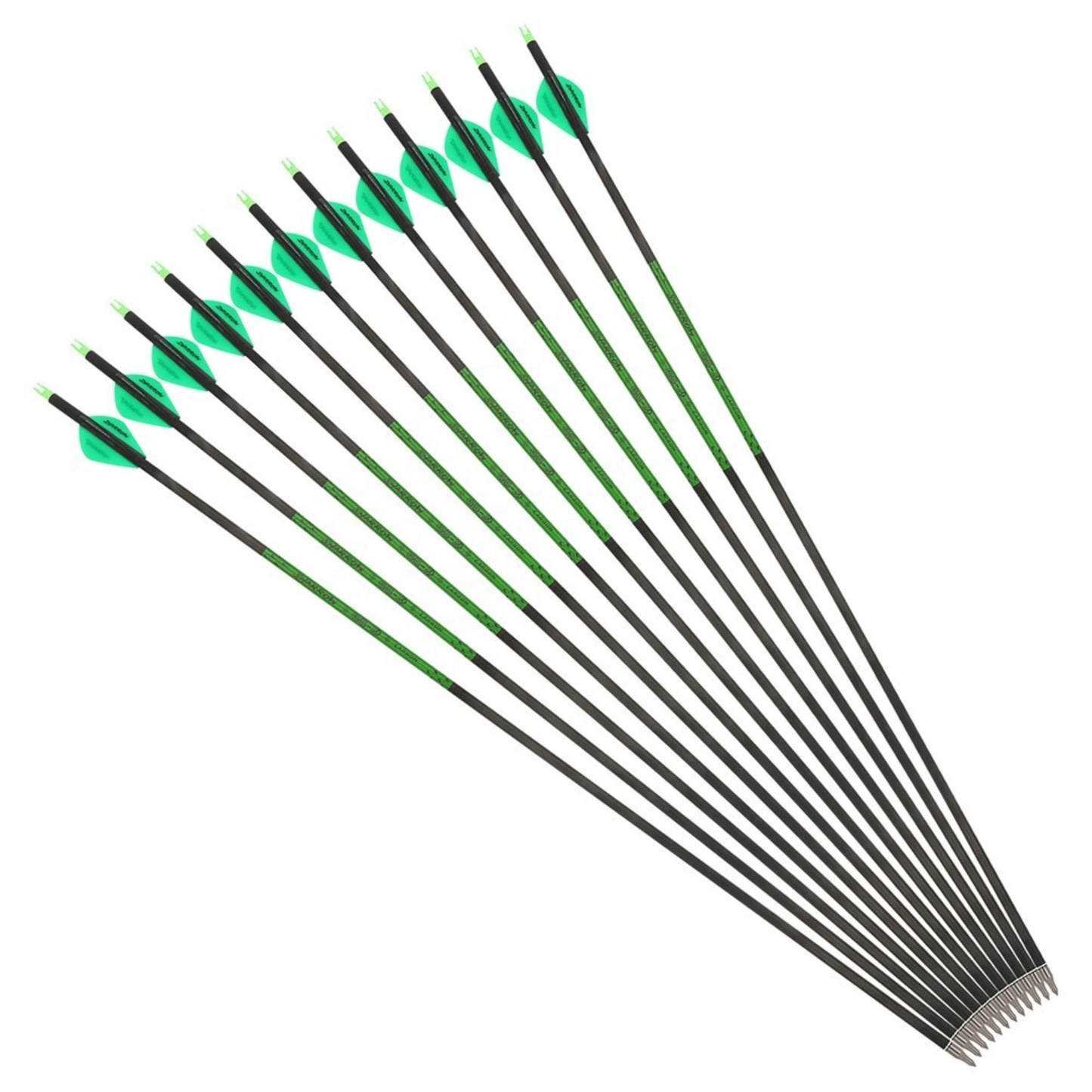 Pure Carbon Archery Arrows 30" SP300-800 for Compound/Recurve