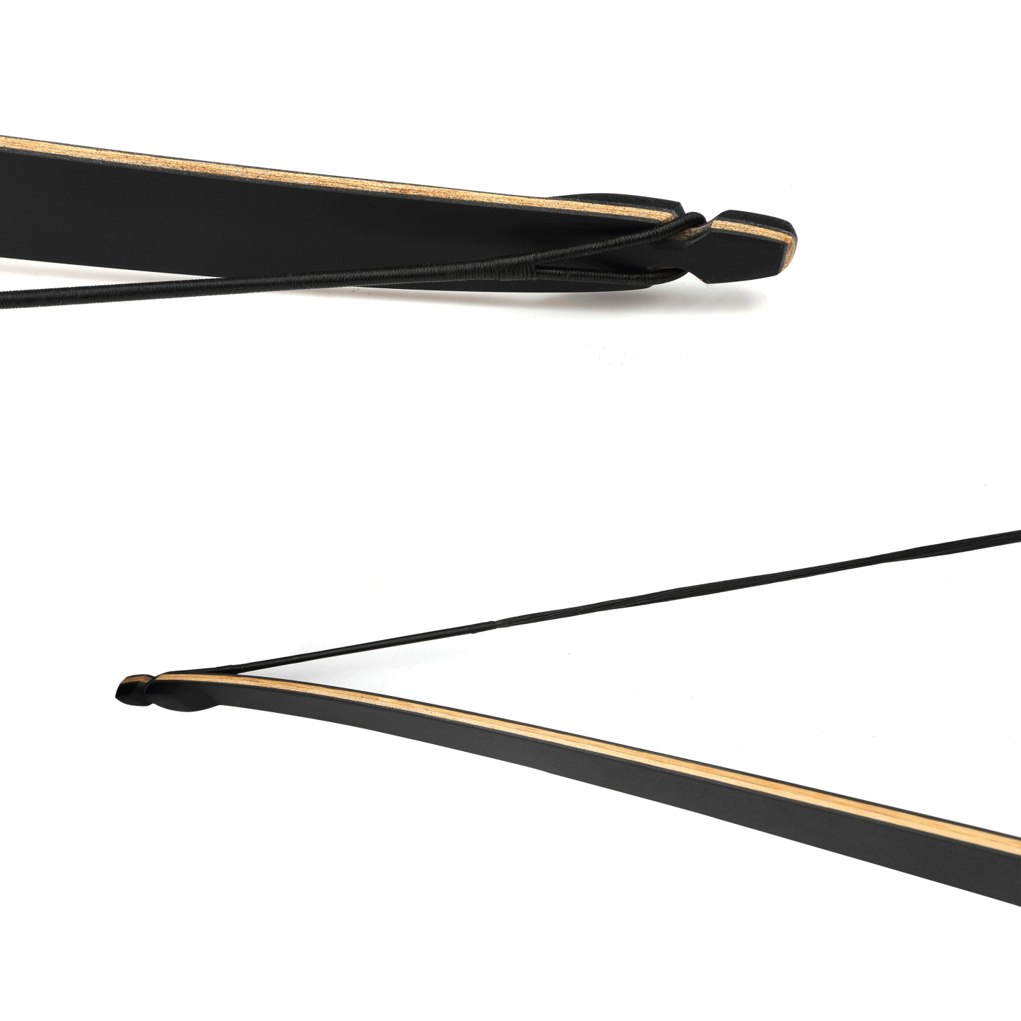 Black Hunter Longbow and Arrows Hunting Set 60" 20-60lbs LH RH