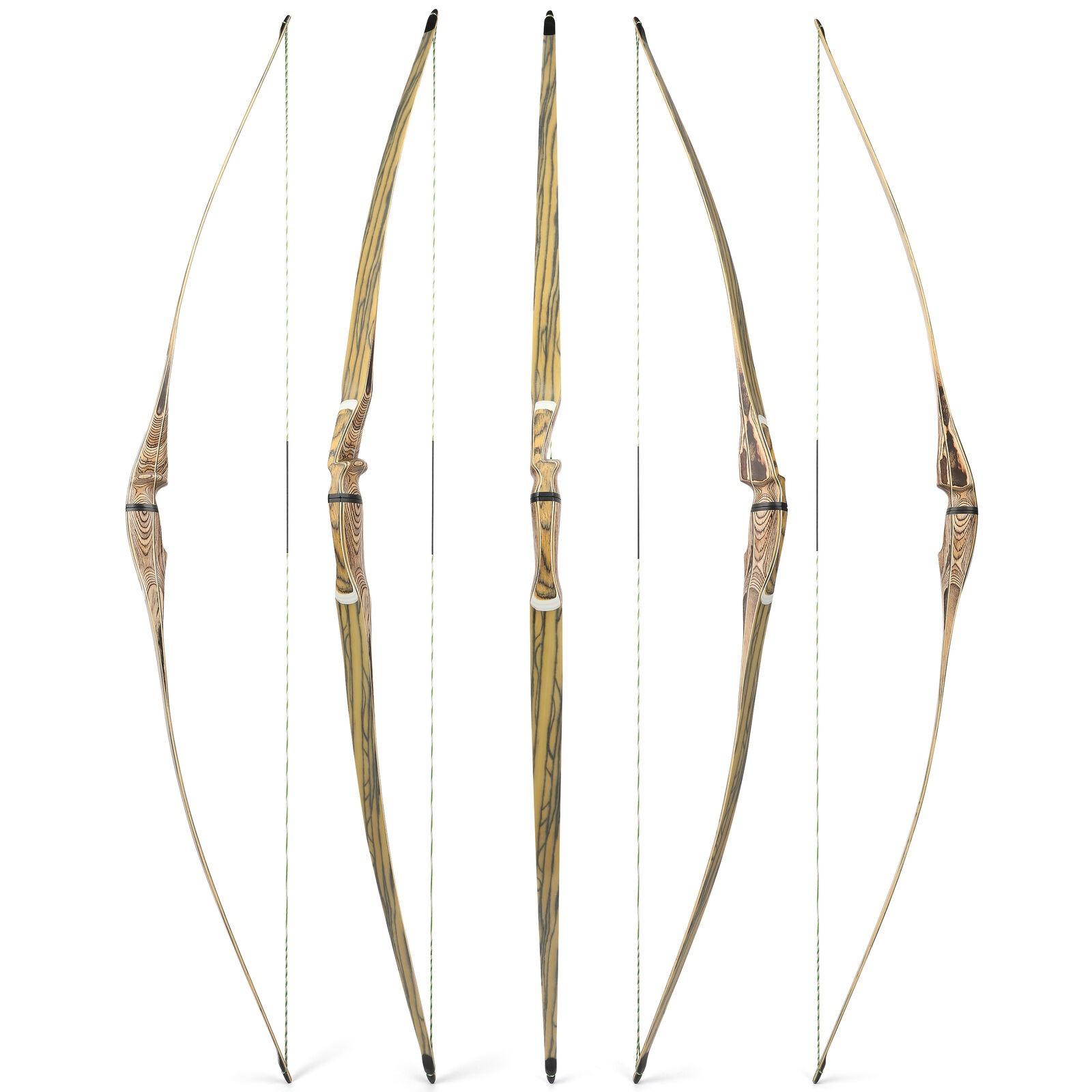 Takedown Longbow Traditional Bow 60" 62" 64" Archery Hunting Shooting