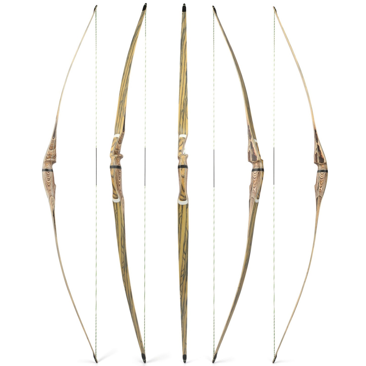 Takedown Longbow Traditional Bow 60" 62" 64" Archery Hunting Shooting
