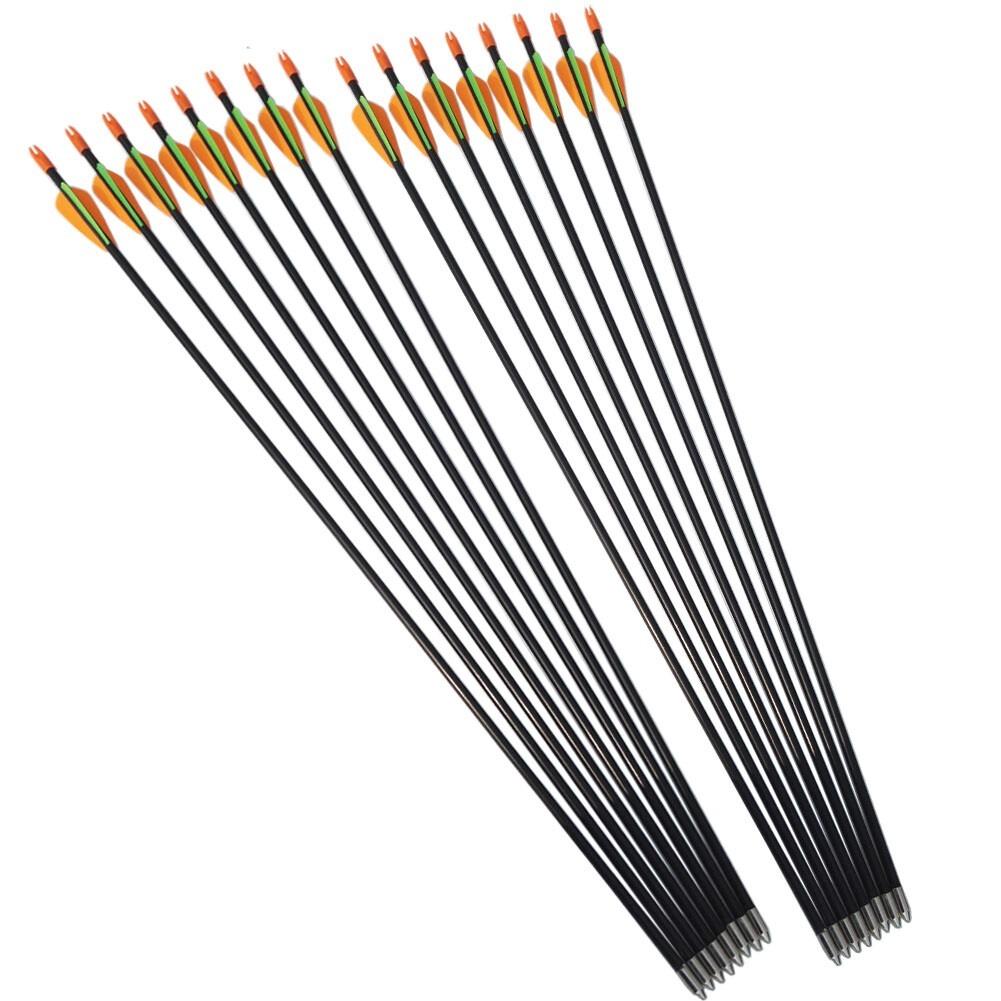 28" Children Fiberglass Arrows Kids Youth Target Archery Practice
