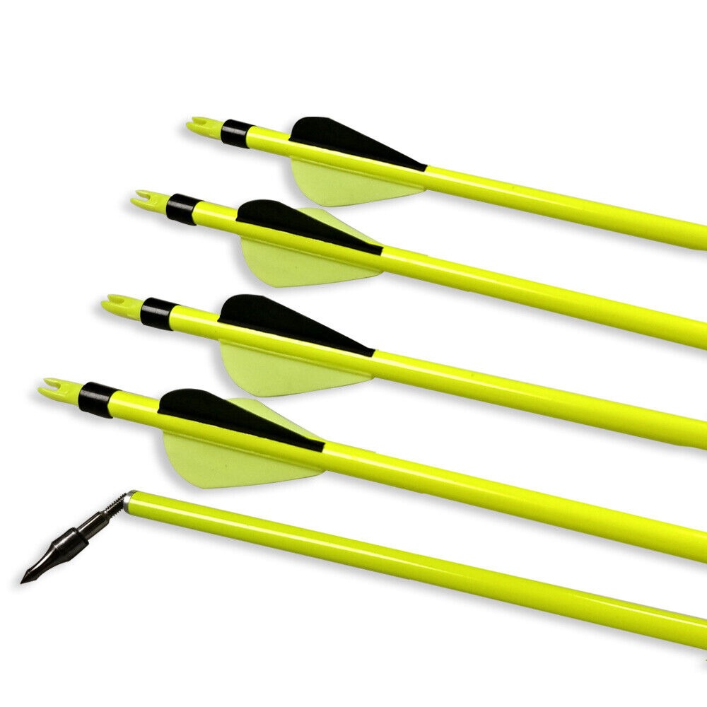 500 spine carbon arrows with yellow & black vanes