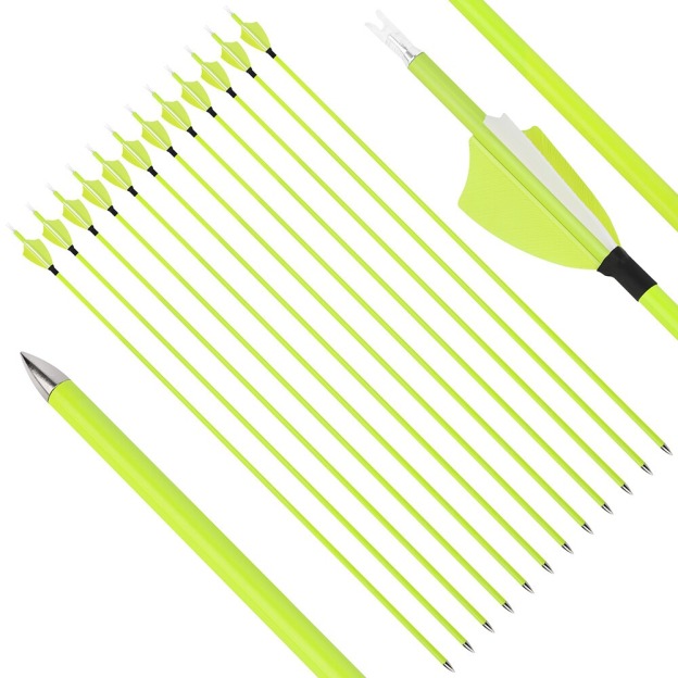 Carbon Arrows High-Visibility Target and Hunting SP1500 Feathers