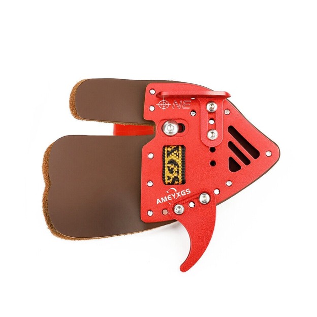 Recurve Bow Finger Guard Tab Leather Protector Gear Target Hunting