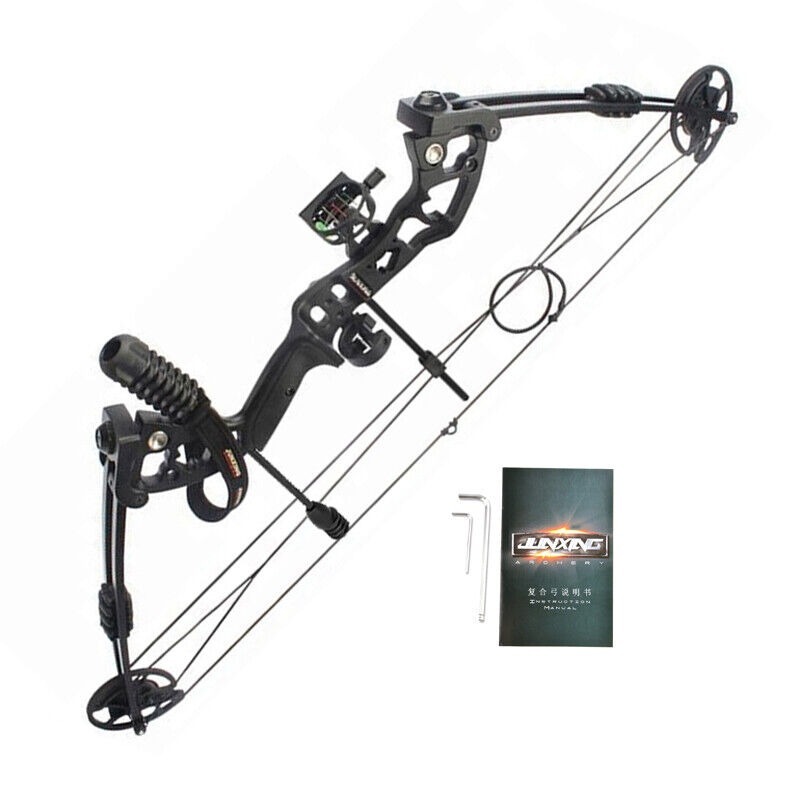 JUNXING ARCHERY M131 Compound Bow Set 30-60lbs Hunting Fishing LH RH