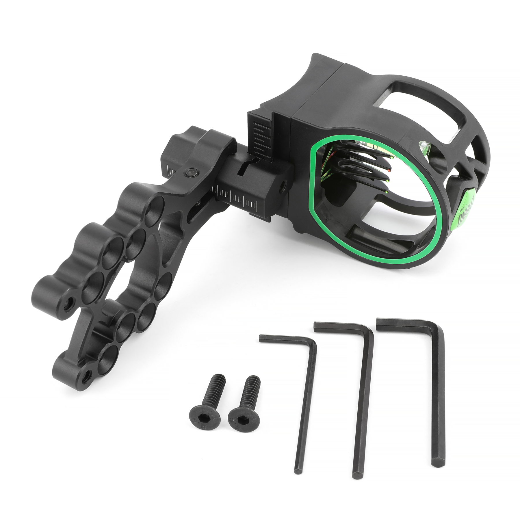5 Pin Compound Bow Sight 0.019" Optical Fiber Micro Adjustable LED