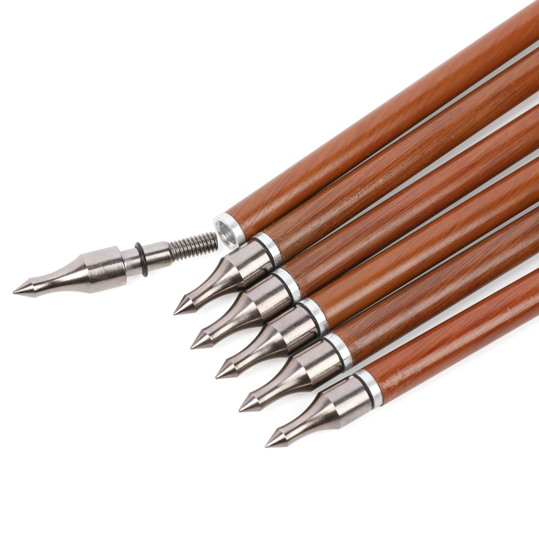 Traditional Feather Fletched Arrow Carbon SP500 600 30" Hunting Target