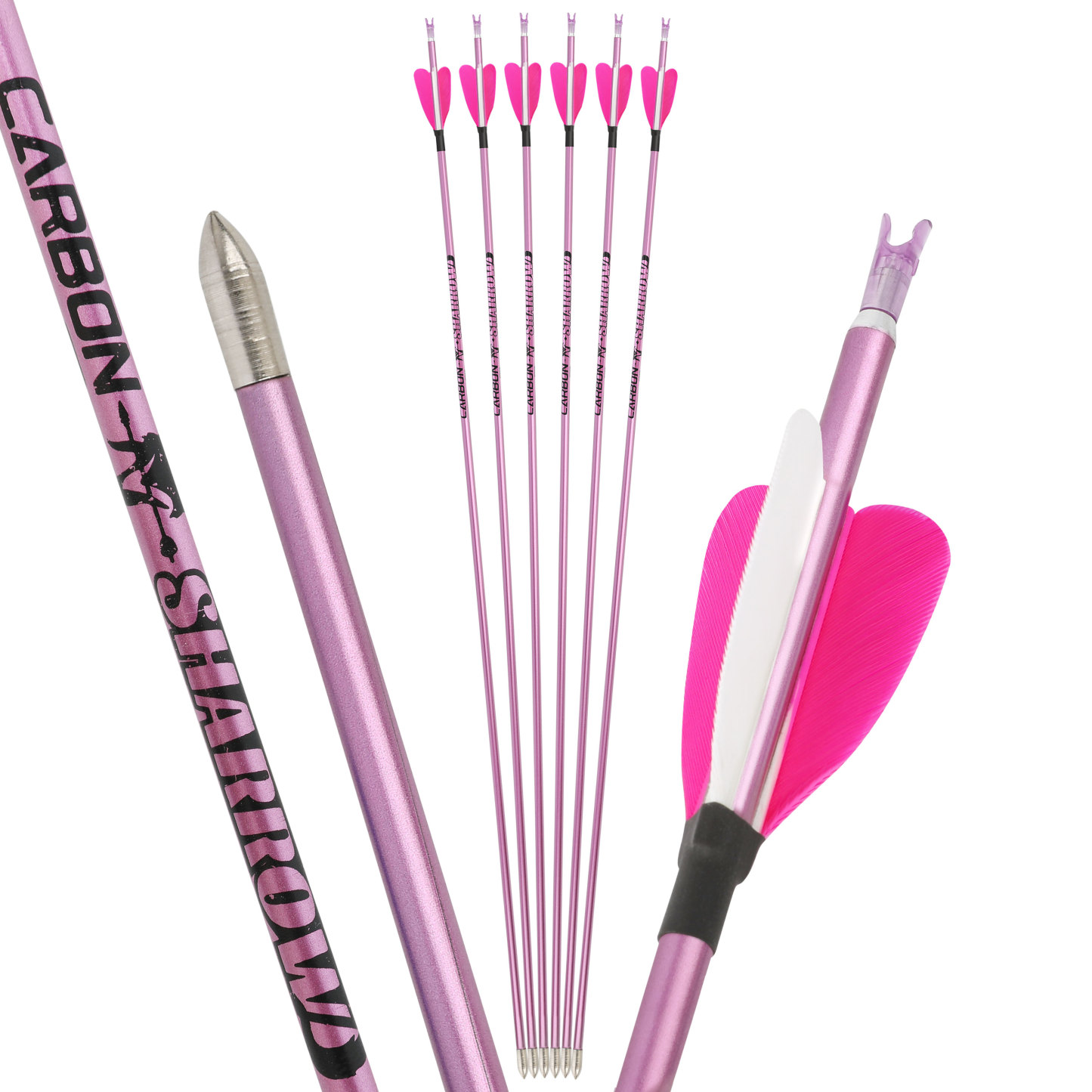 Feather Arrow Pure Carbon ID4.2mm SP400-1000 Compound Bow Recurve Bow