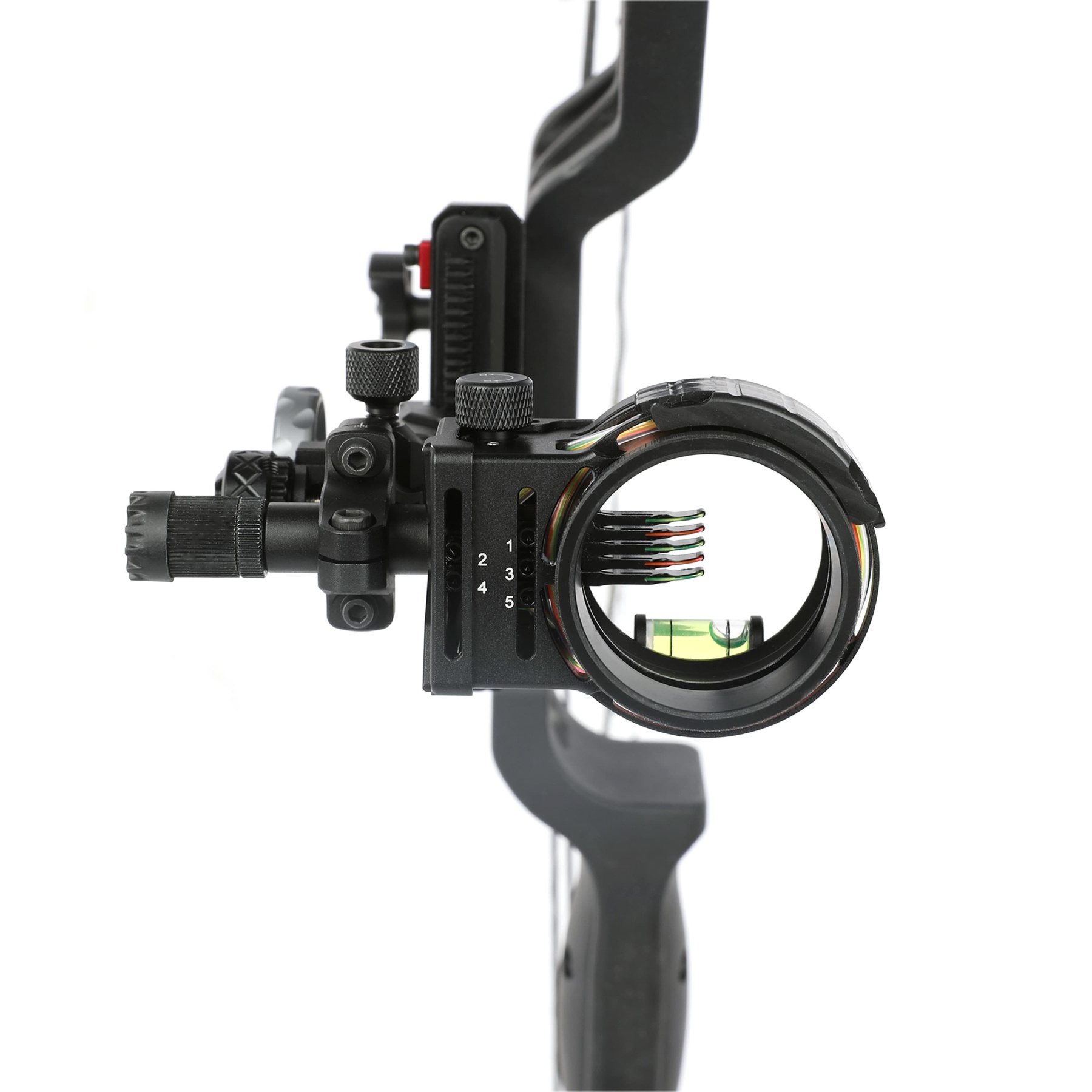 Topoint TX2650 Hunting Compound Bow Sight 5-Pin CNC Carbon Adjustable