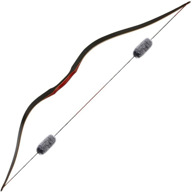 60'' One Piece Traditional Recurve Bow Hunting Longbow 20-60lbs LH RH 