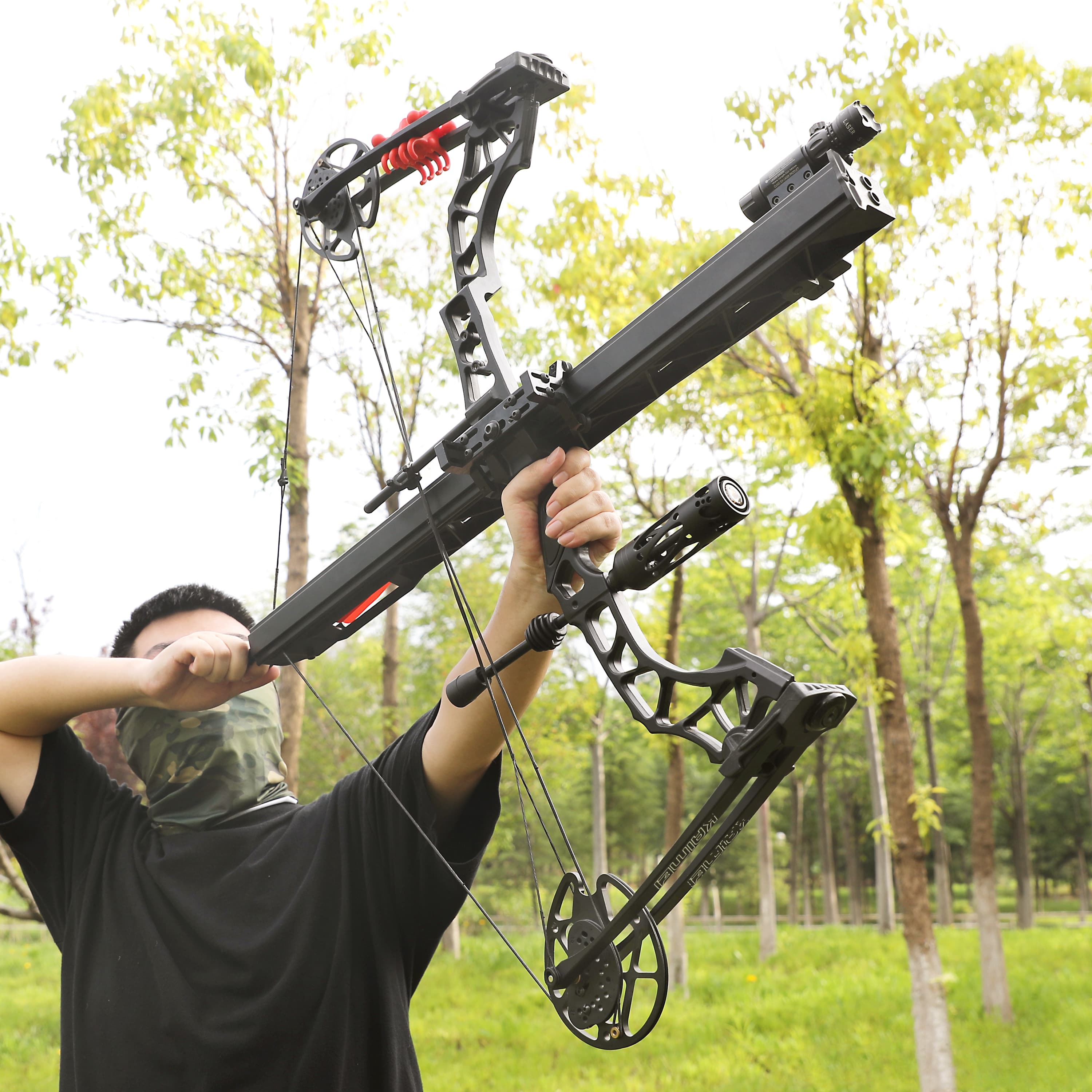 Archery Rapid Launcher Compound Bow 6-Arrow Continuous Shooting