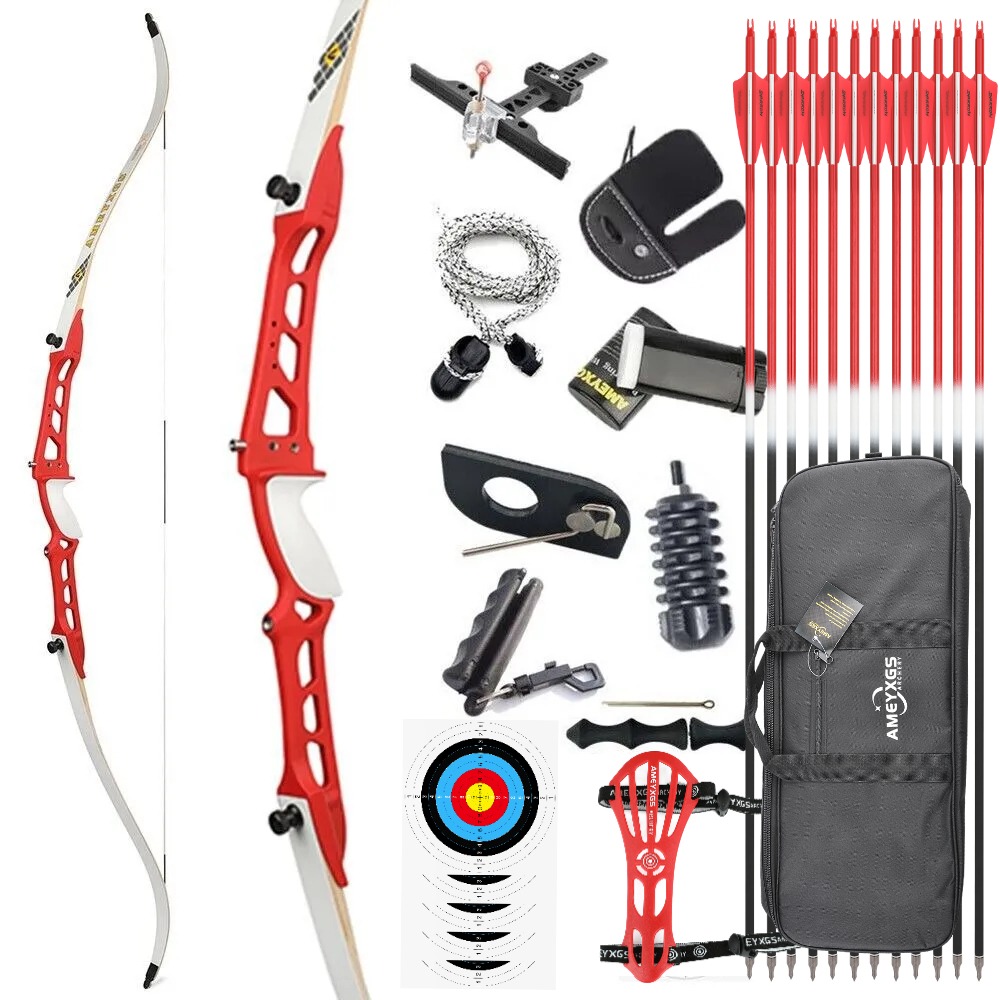 Target Recurve Bow 66" 68" 70" 14-40 lbs for Competition Beginners