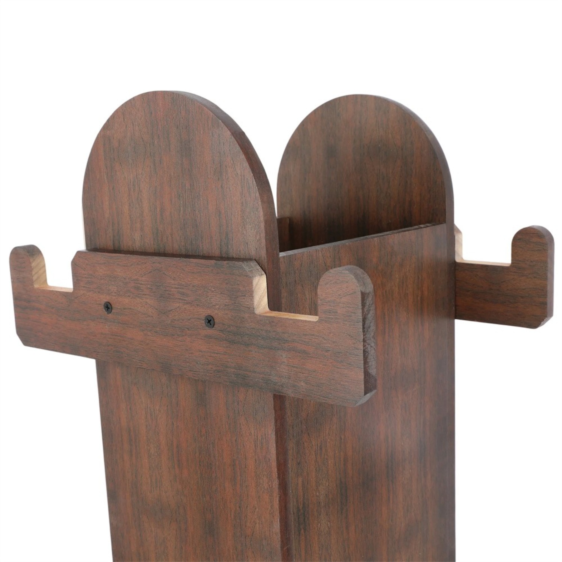 Solid Wood Bow Stand Quiver for Archery Target Shooting