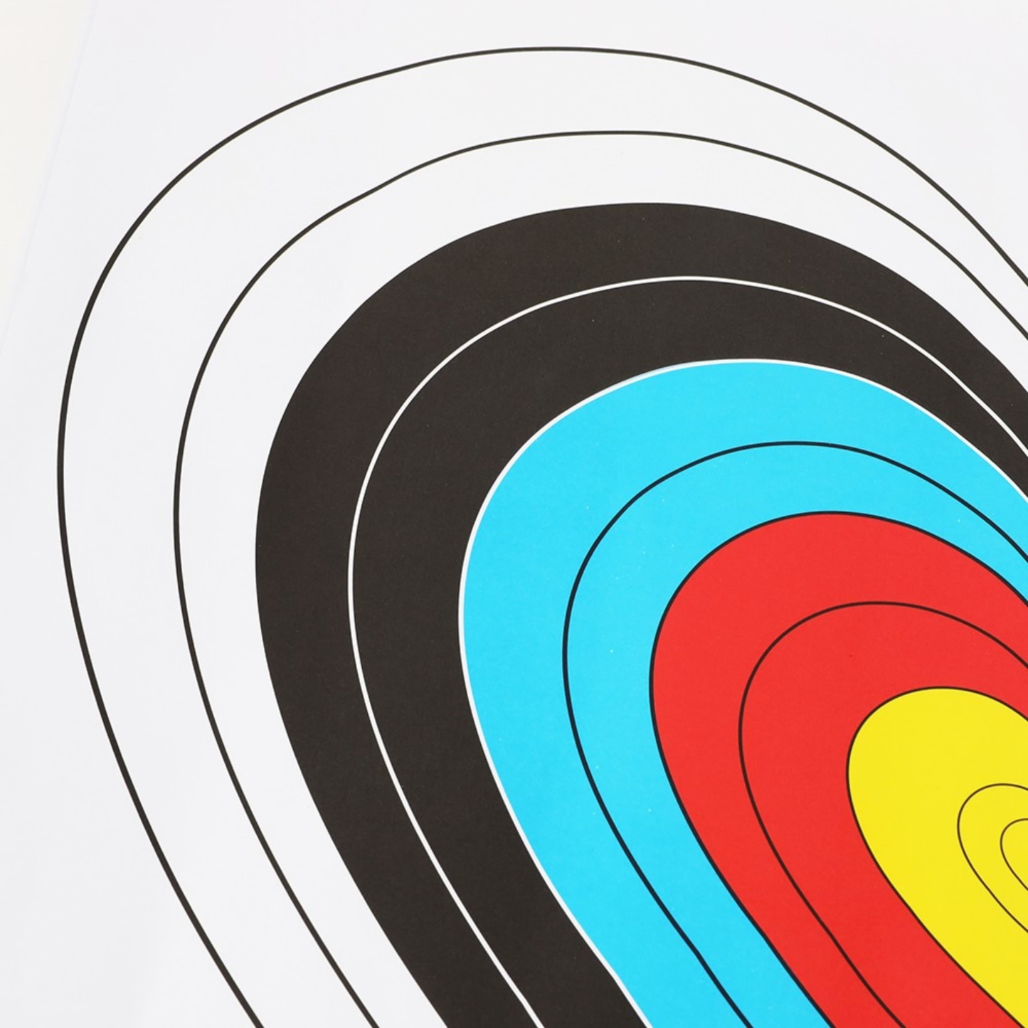 40×40cm Heart Shaped Archery Target Paper for Shooting Practice