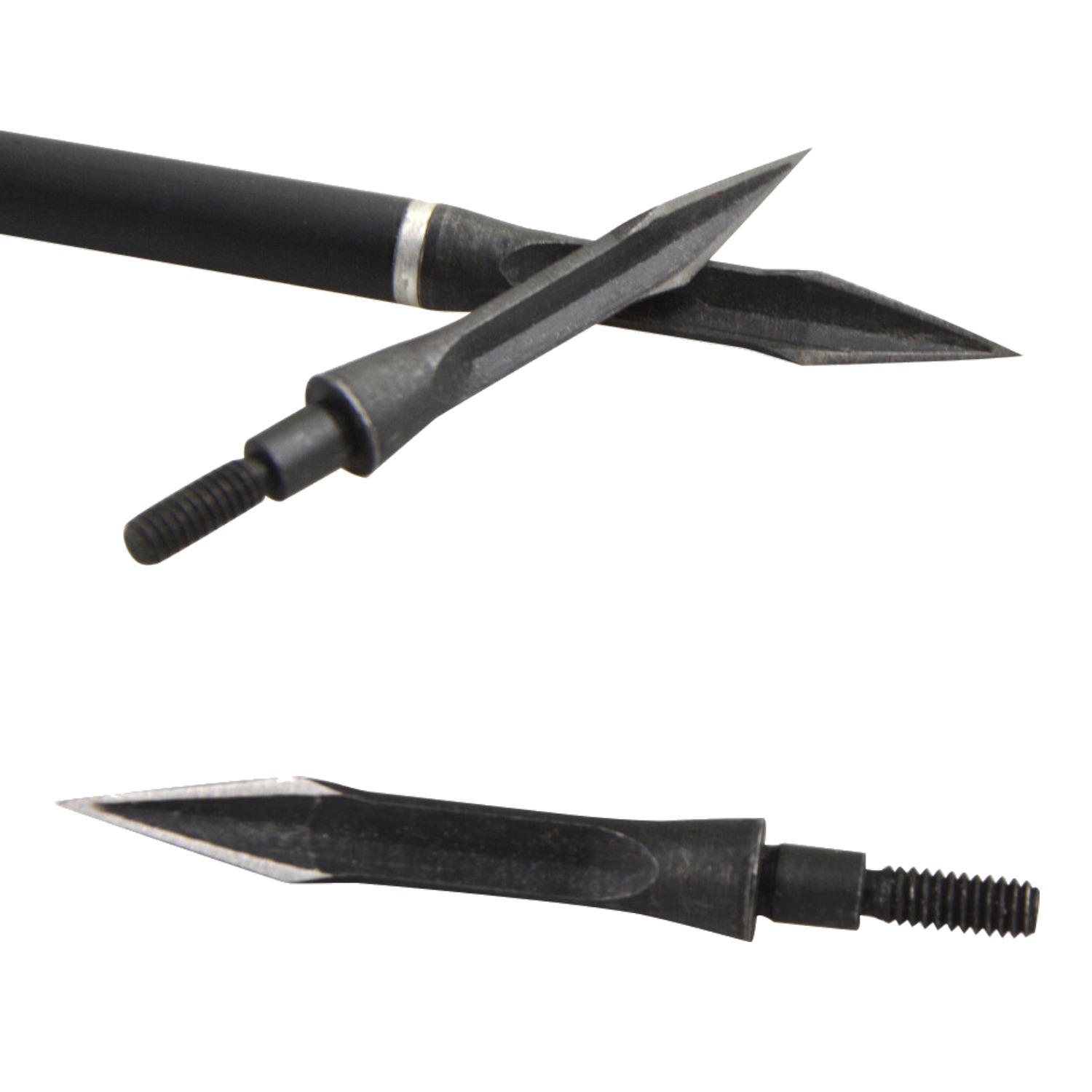 112-Grain Carbon Steel Broadheads Hunting Fixed Blade