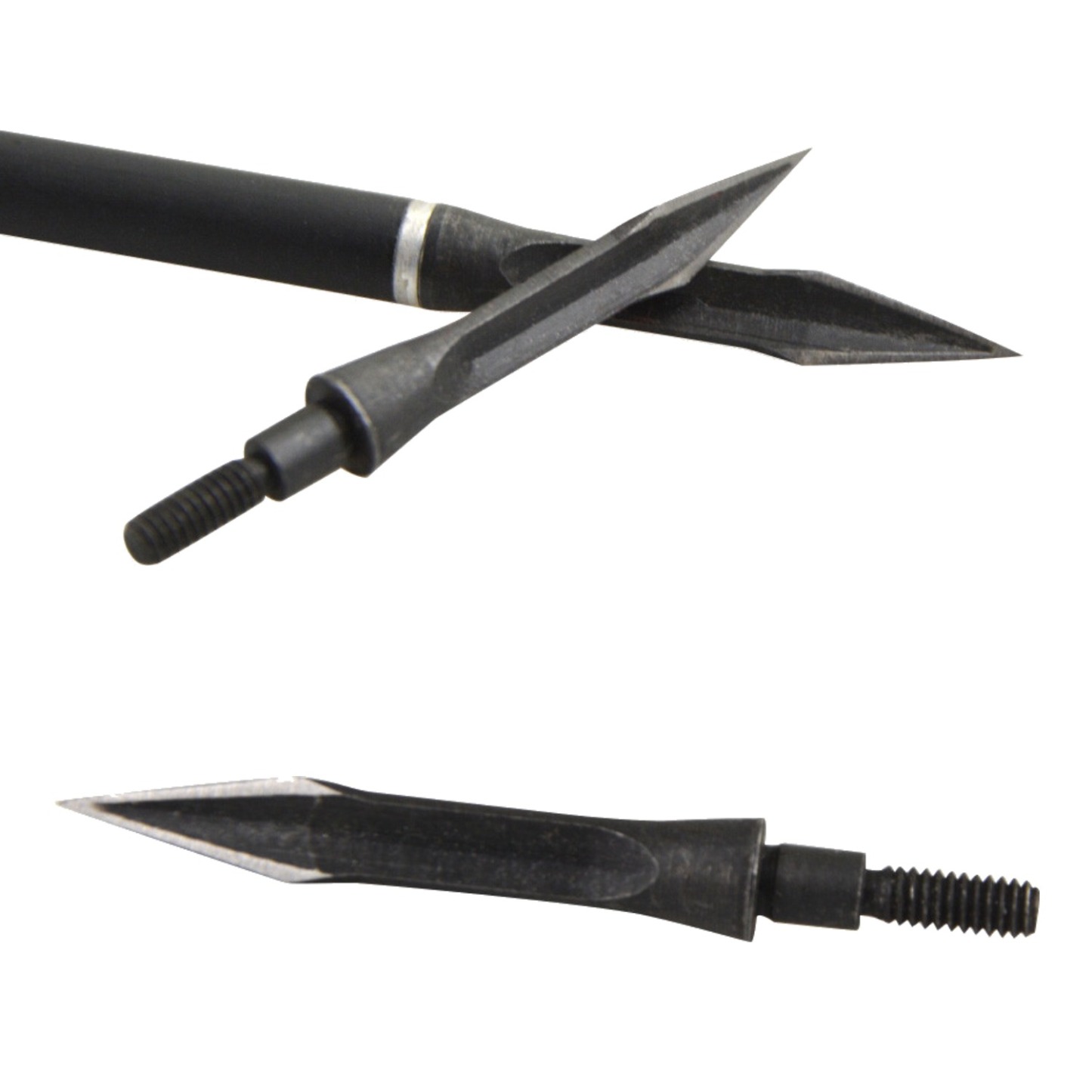 112-Grain Carbon Steel Broadheads Hunting Fixed Blade