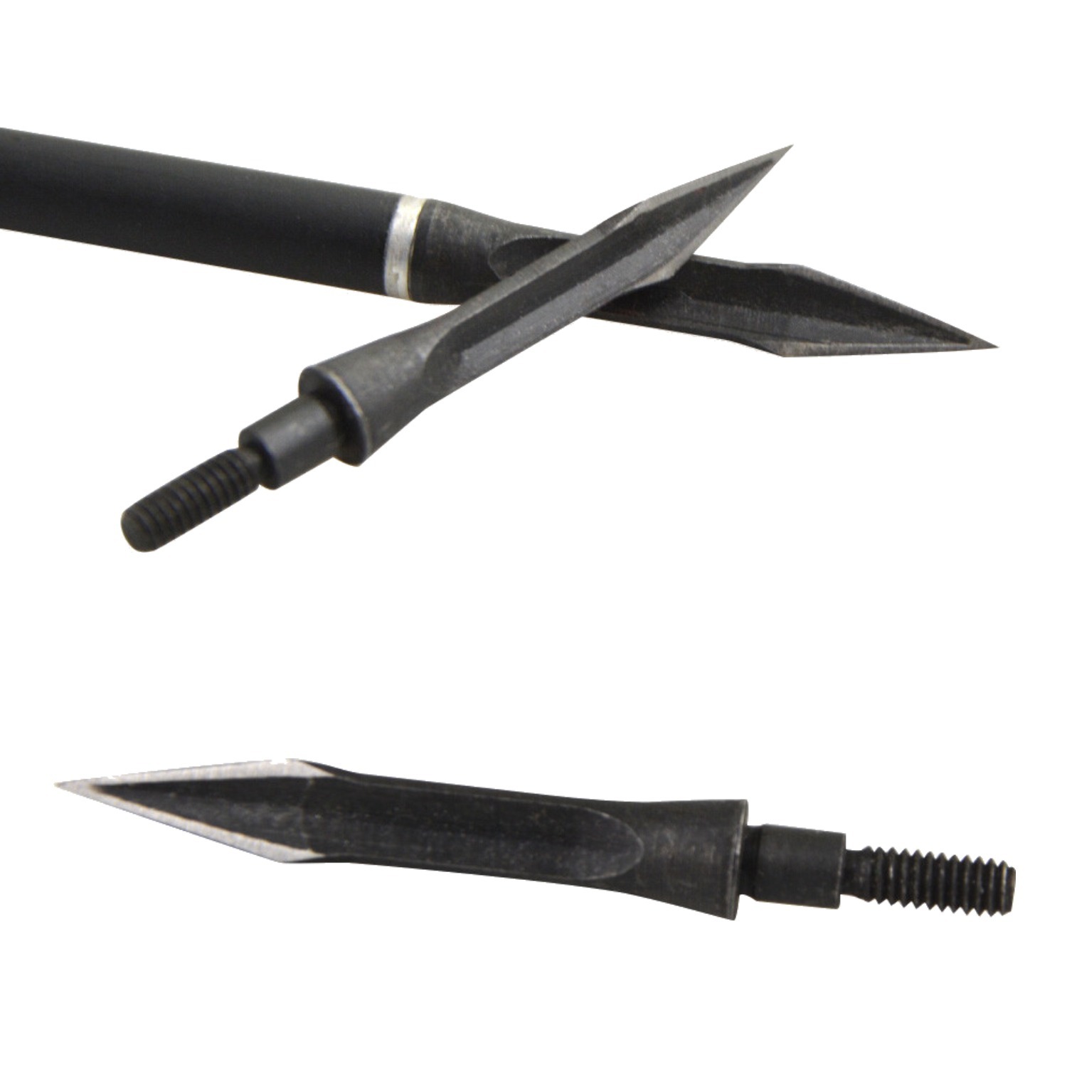 112-Grain Carbon Steel Broadheads Hunting Fixed Blade