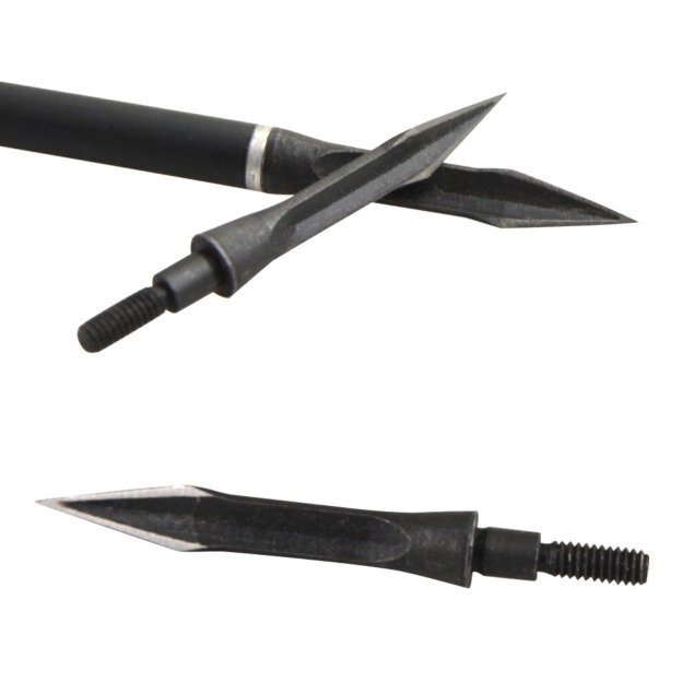 112-Grain Carbon Steel Broadheads Hunting Fixed Blade