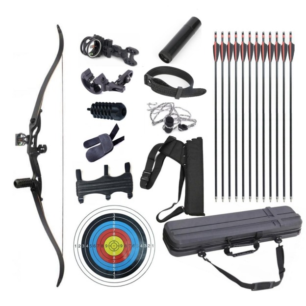 Junxing F179 Recurve Bow Set  56'' Takedown RH Target Hunting Beginner