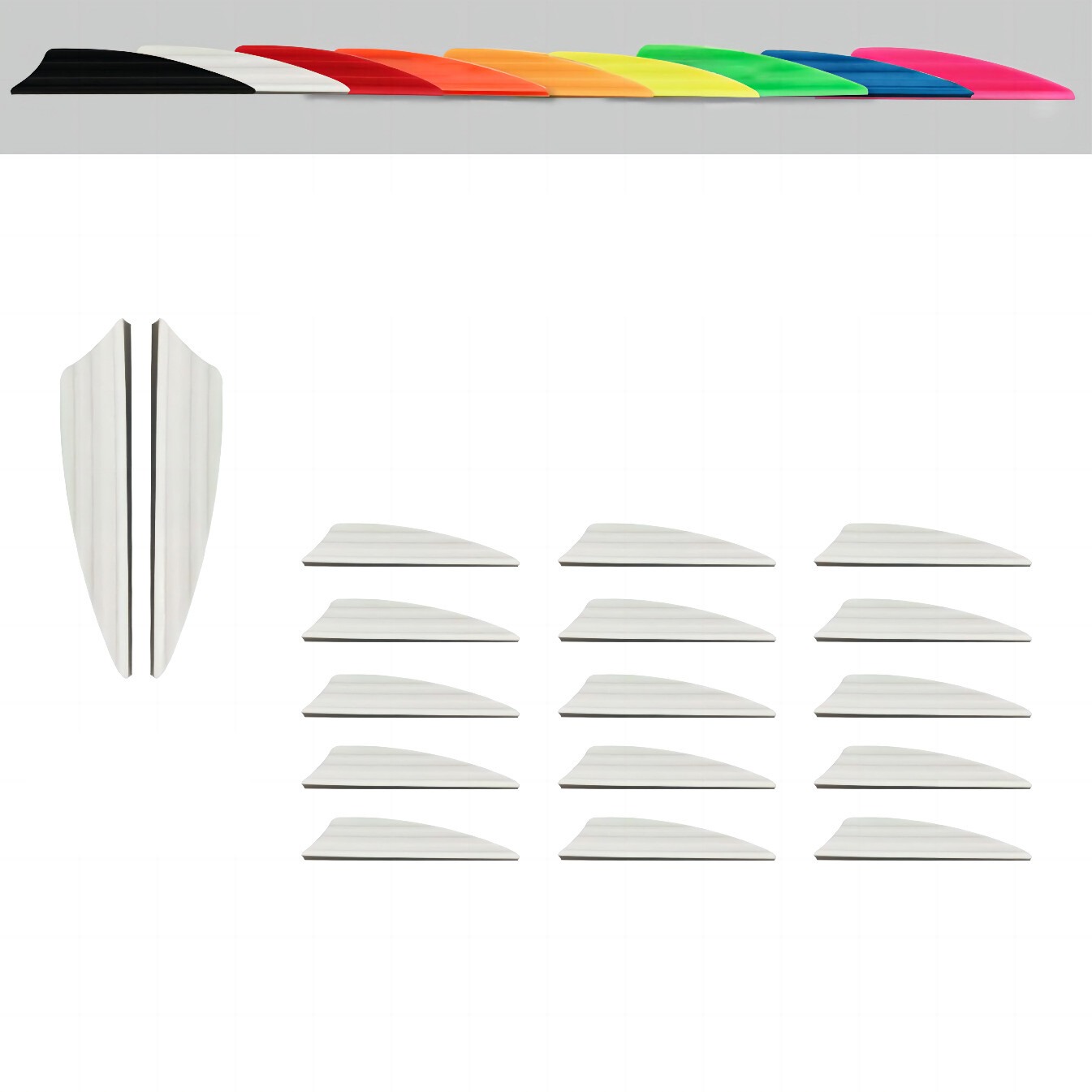 PANDARUS Air Groove Arrow Vanes 1.75" Shield Cut (50pcs)