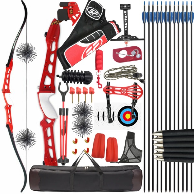 Junxing F158 Target Recurve Bow Set 68" 18-40lbs Adult Beginners