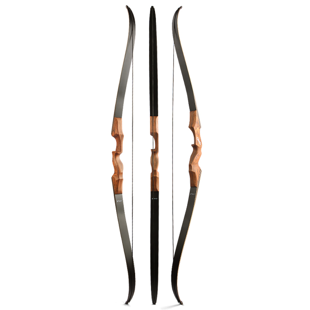 Black Hunter Recurve Bow for Adult Hunting 60" 20-60lbs RH LH
