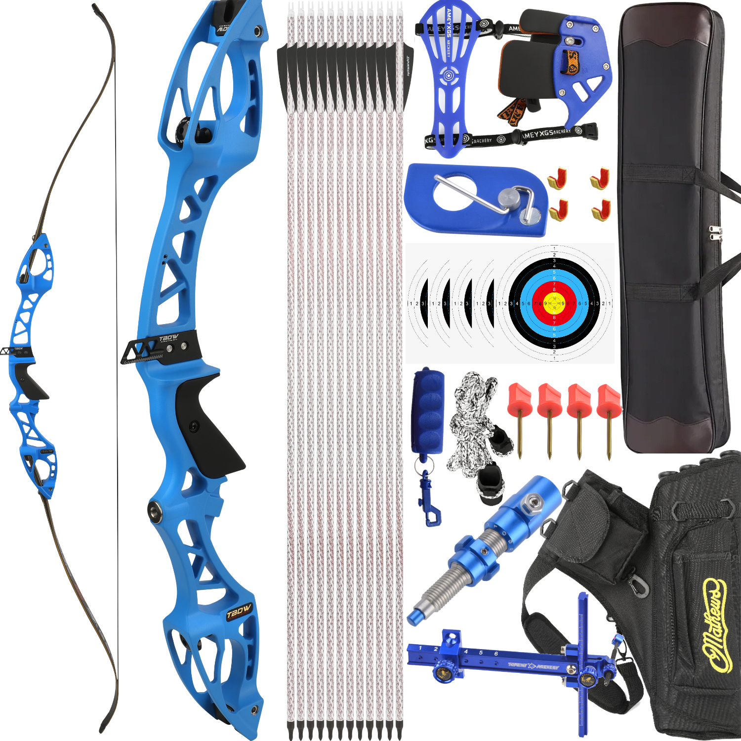 TBOW H8 Recurve Bow Set Target Competition F Interface 68"