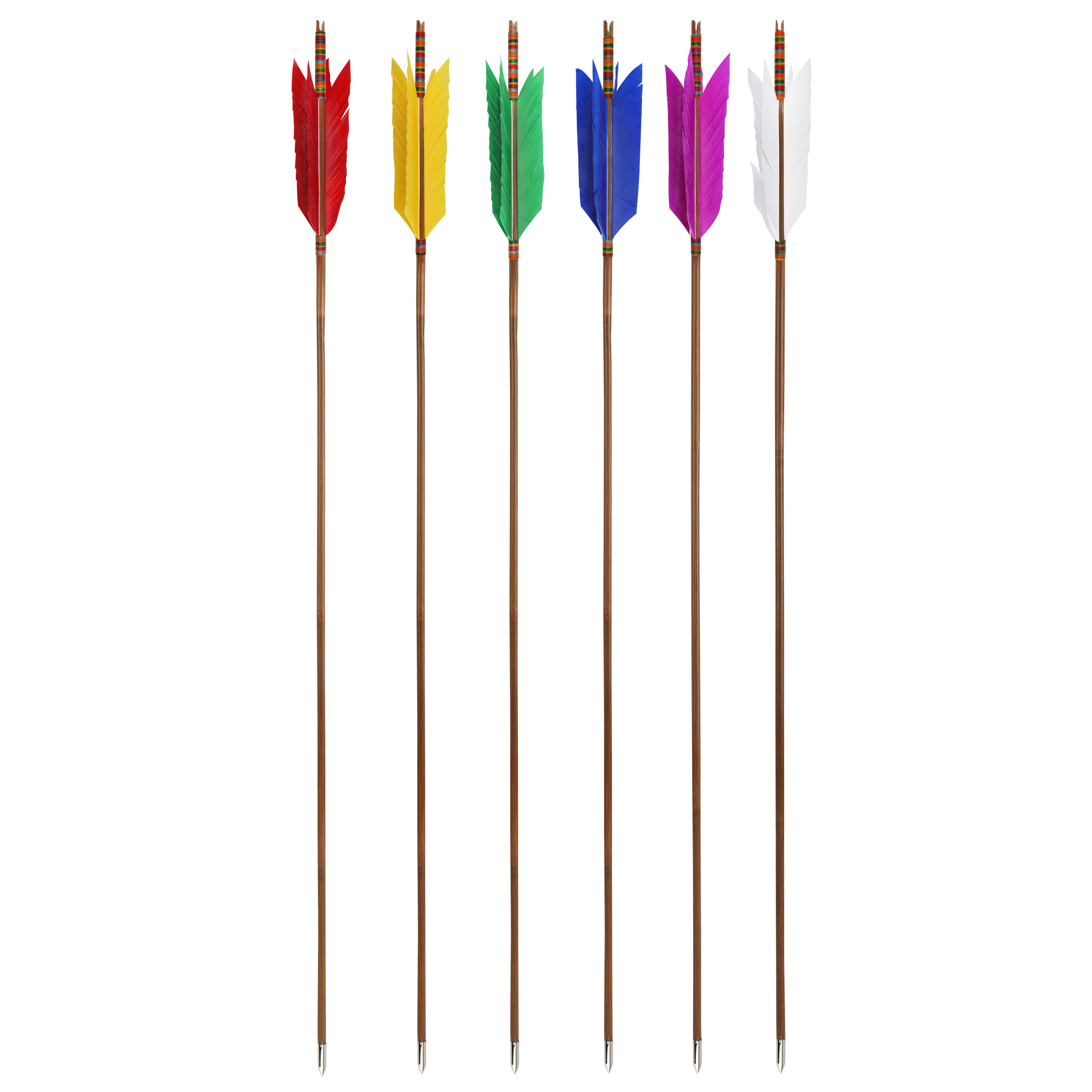 33 inch Bamboo Arrows Turkey Feather Longbow Recurve Bow Hunting Target