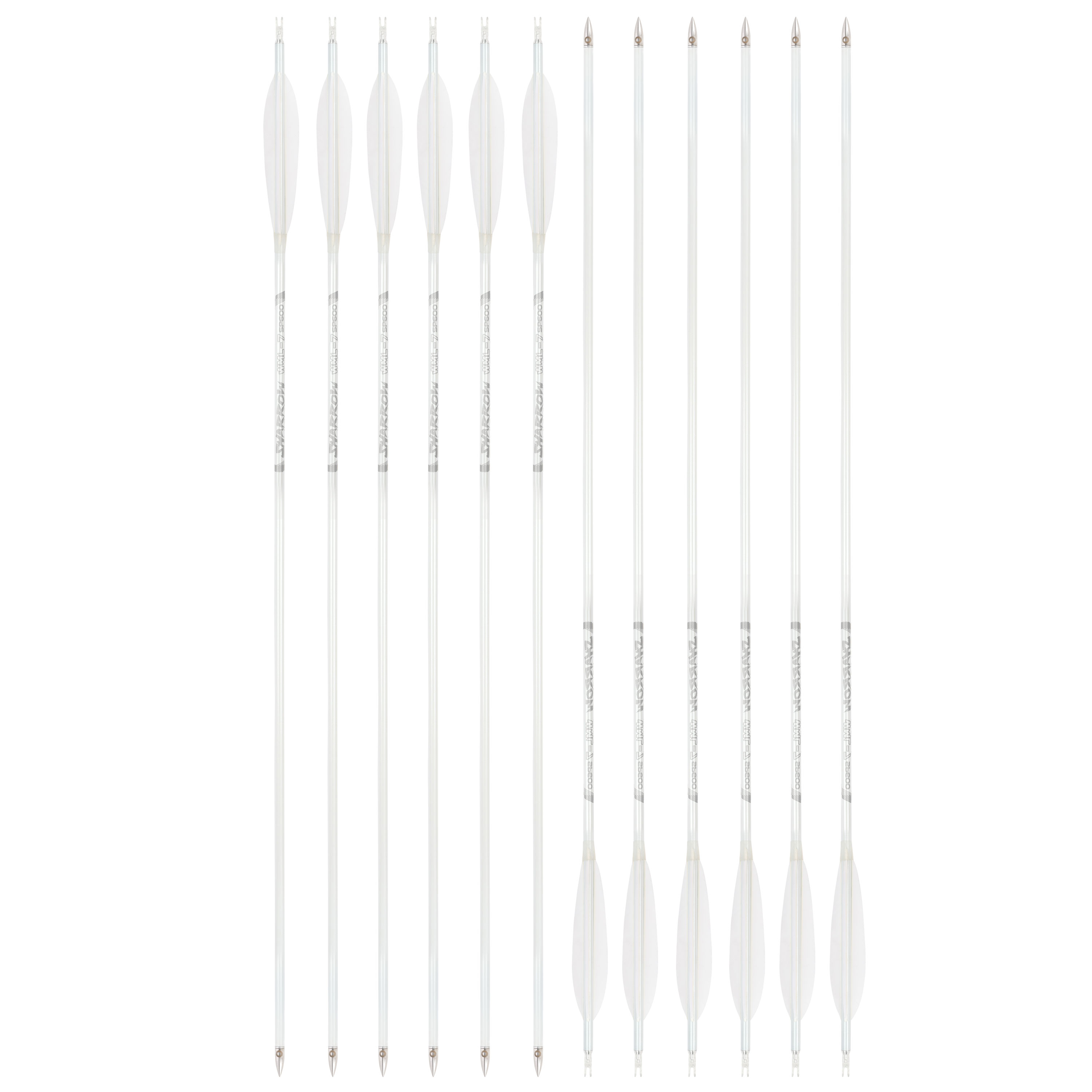 Hunting Fletched Arrows Pure Carbon Feather Spine 400-800