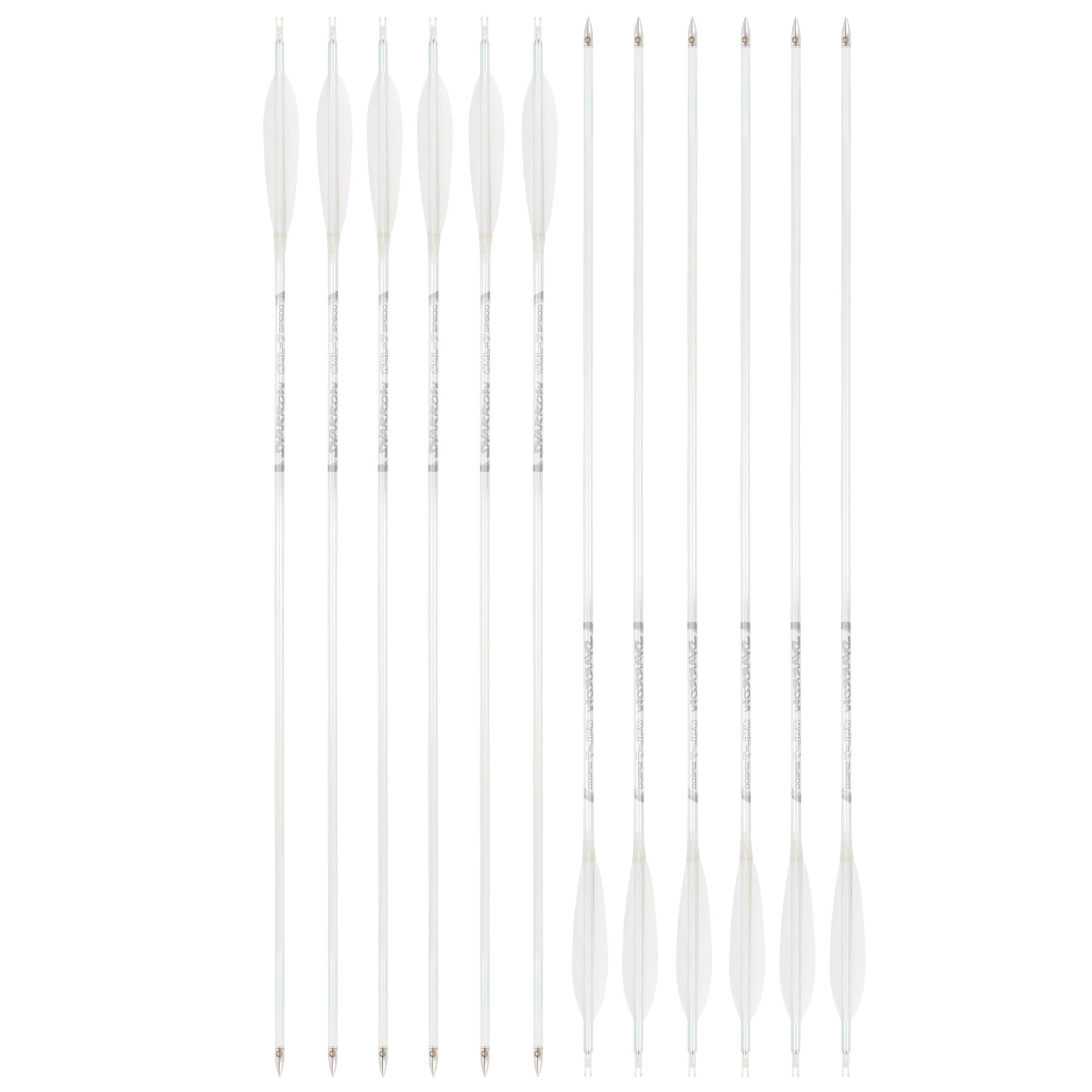 Hunting Fletched Arrows Pure Carbon Feather Spine 400-800