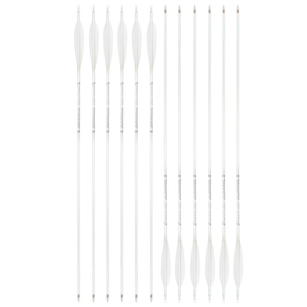 Hunting Fletched Arrows Pure Carbon Feather Spine 400-800