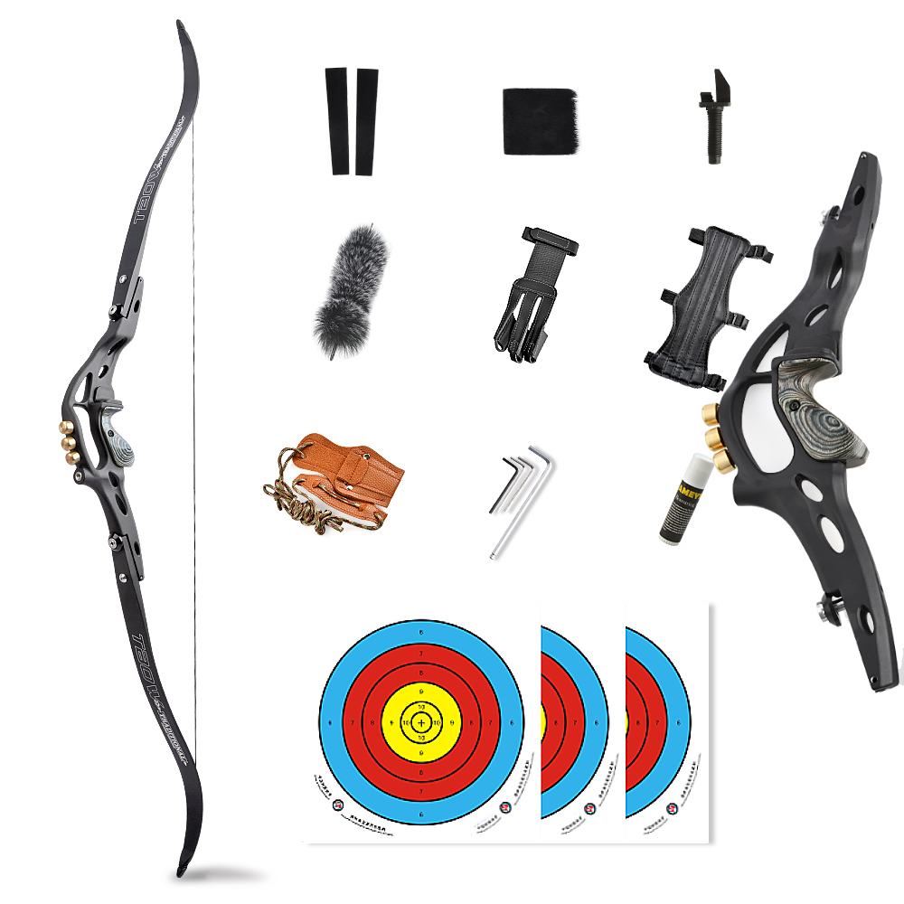 TBOW ILF American Hunting Recurve Bow and Arrow Set Takedown 62"