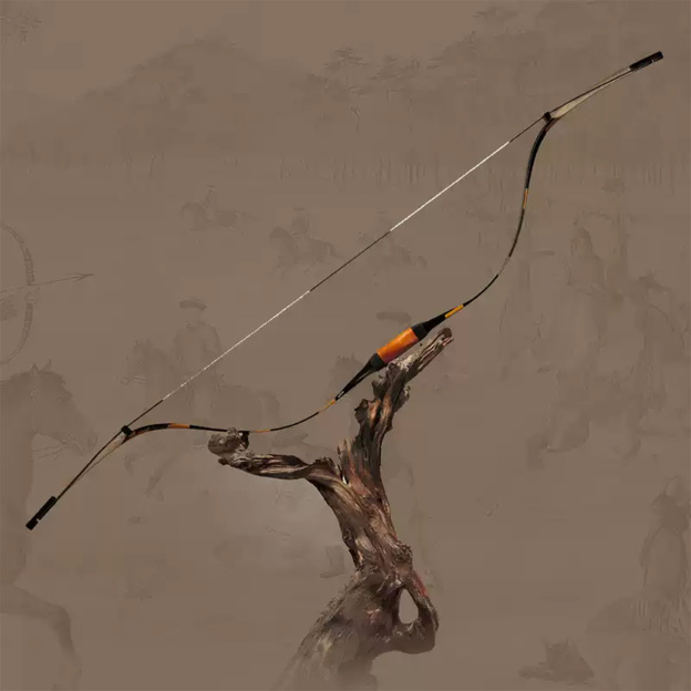 AF Qing Archery Bow Traditional Long bow Recurve 25-45lbs Shooting