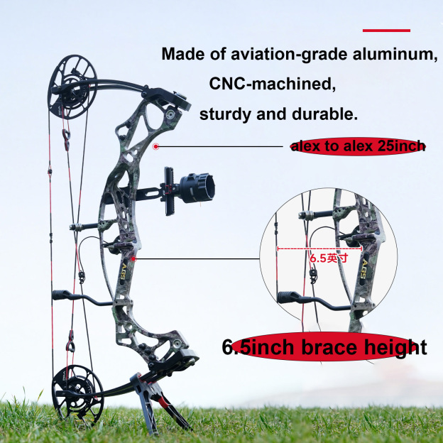 AGS Compound Bow 40-70lbs Archery 350 FPS Target Shooting