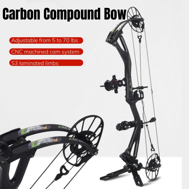 AGS Archery Compound Bow Arrows 45-75lbs Target Shooting RH