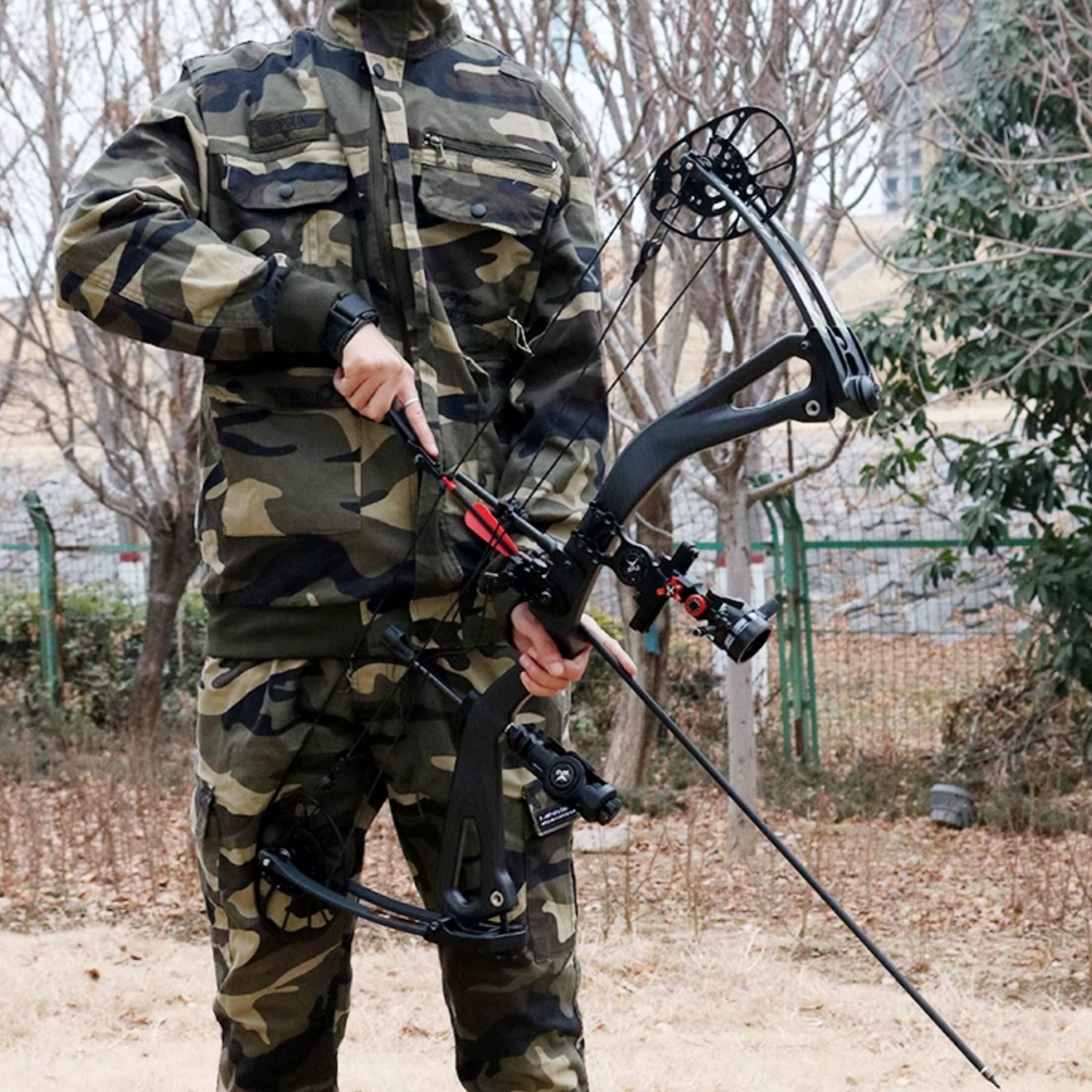 AGS Archery Compound Bow Arrows 45-75lbs Target Shooting RH