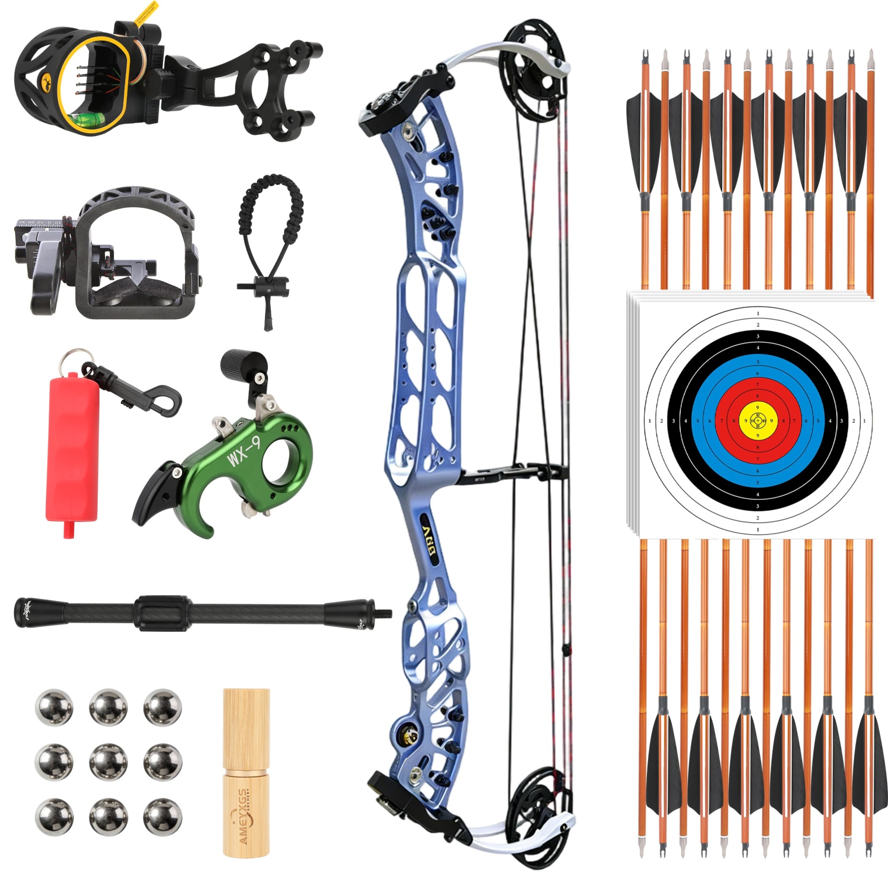AGS Compound Bow 30-60lbs Hunting Kit Shooting Archery