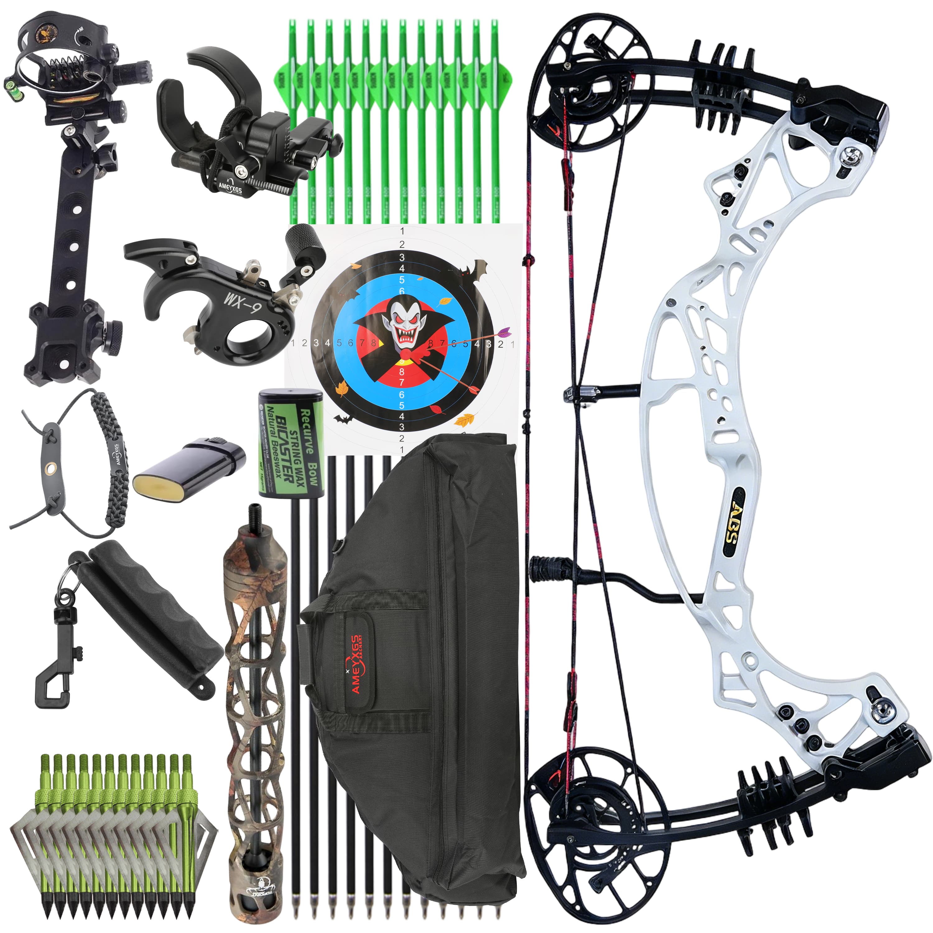 AGS Compound Bow 40-70lbs Archery 350 FPS Target Shooting