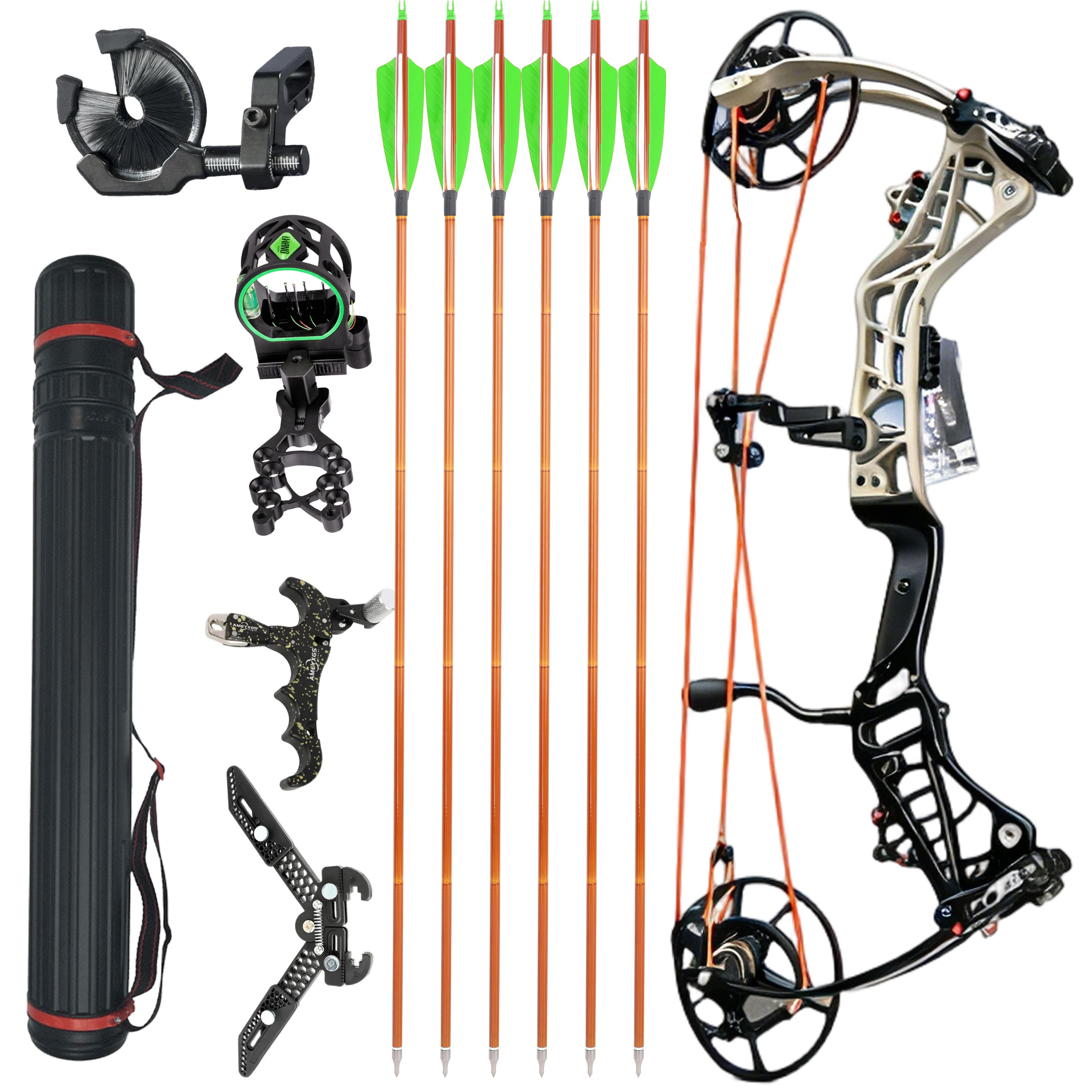AGS Compound Bow 45-75lbs Hunting Kit Shooting Archery