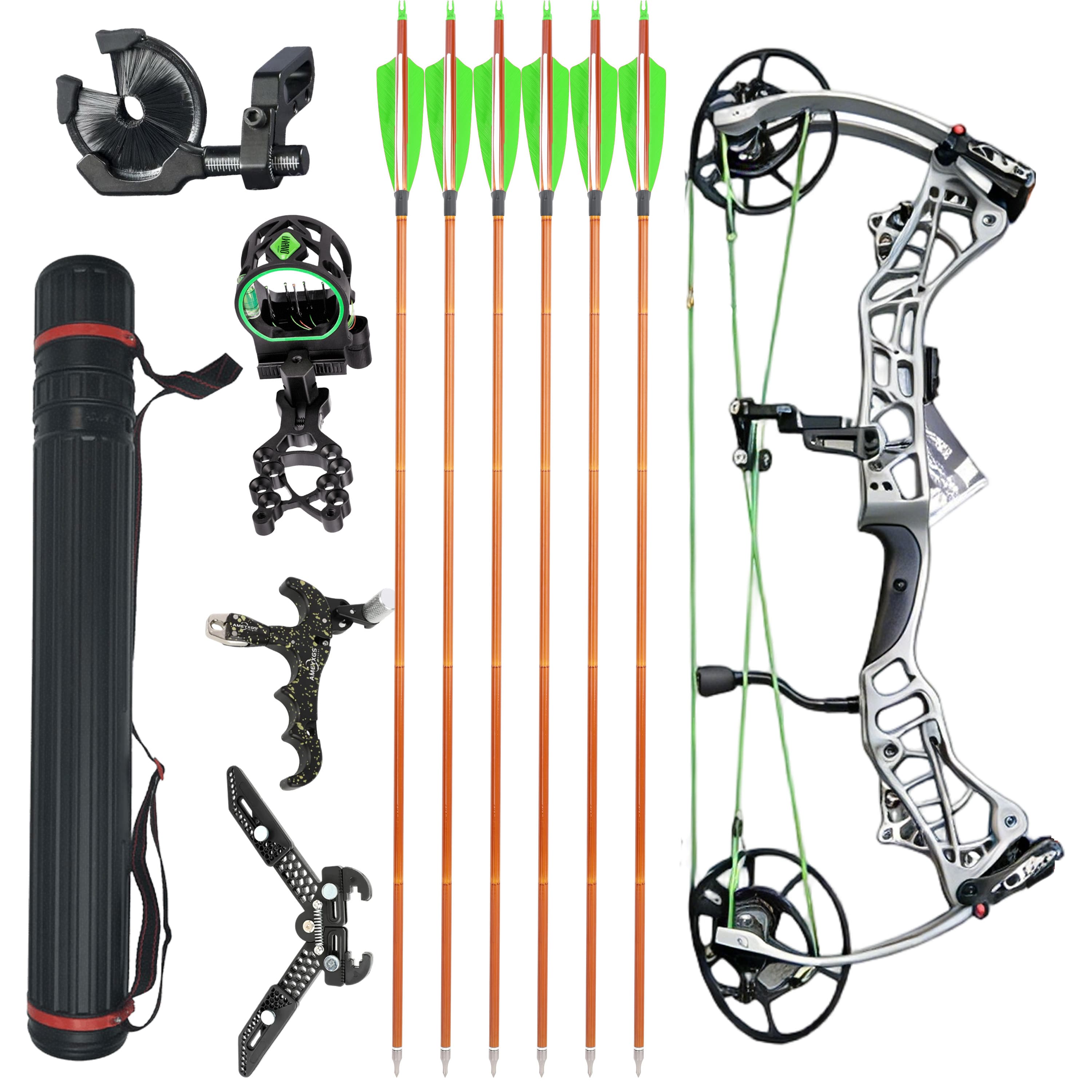 AGS Compound Bow 45-75lbs Hunting Kit Shooting Archery