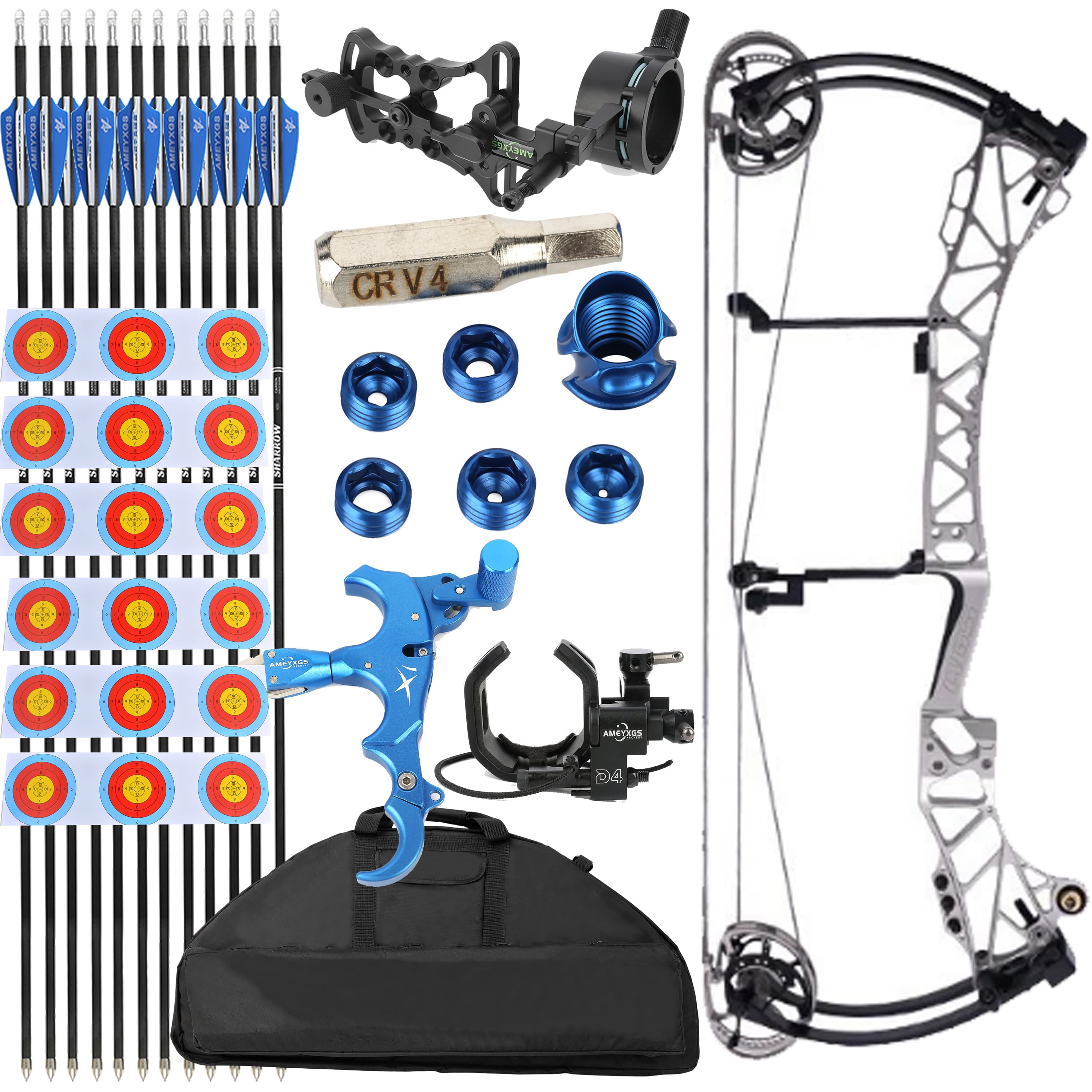 AGS Compound Bow 45-75lbs Target Kit Shooting Archery