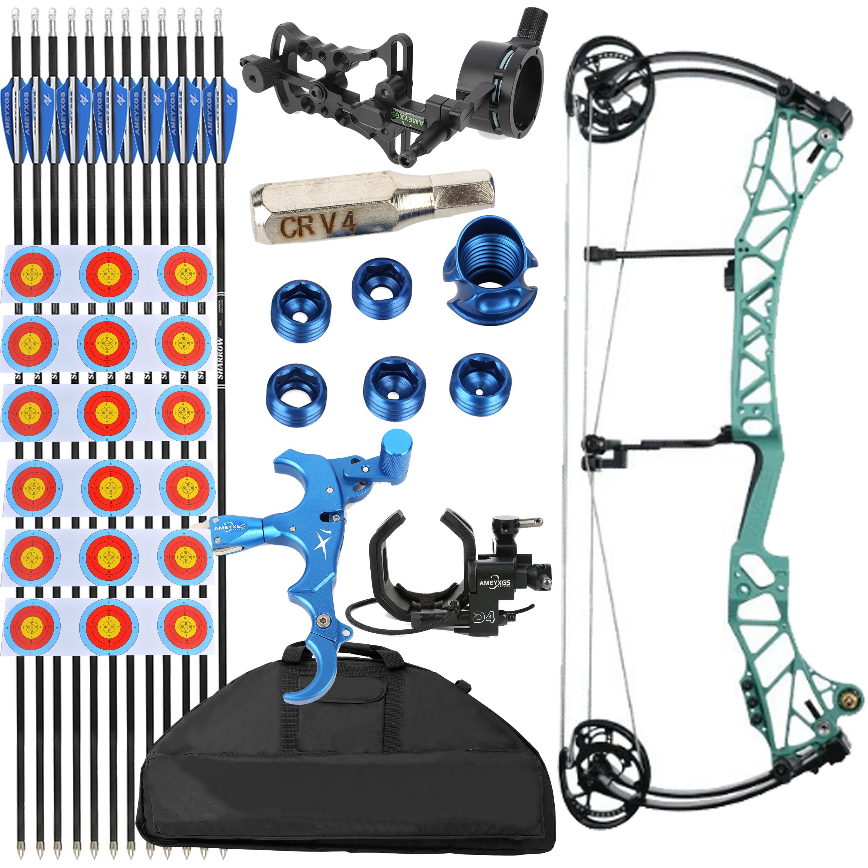 AGS Compound Bow 45-75lbs Target Kit Shooting Archery