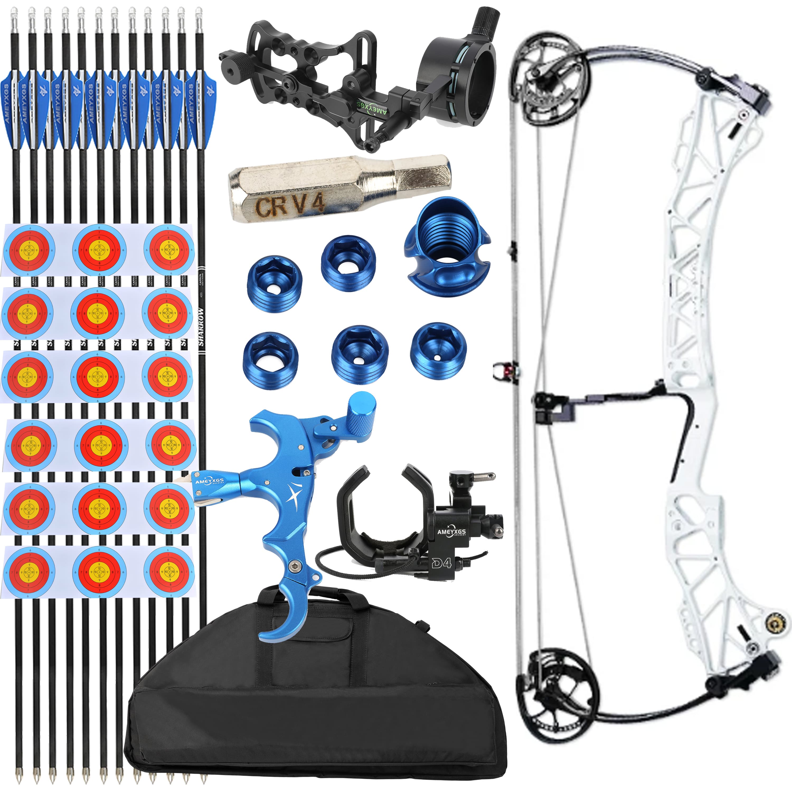 AGS Compound Bow 45-75lbs Target Kit Shooting Archery