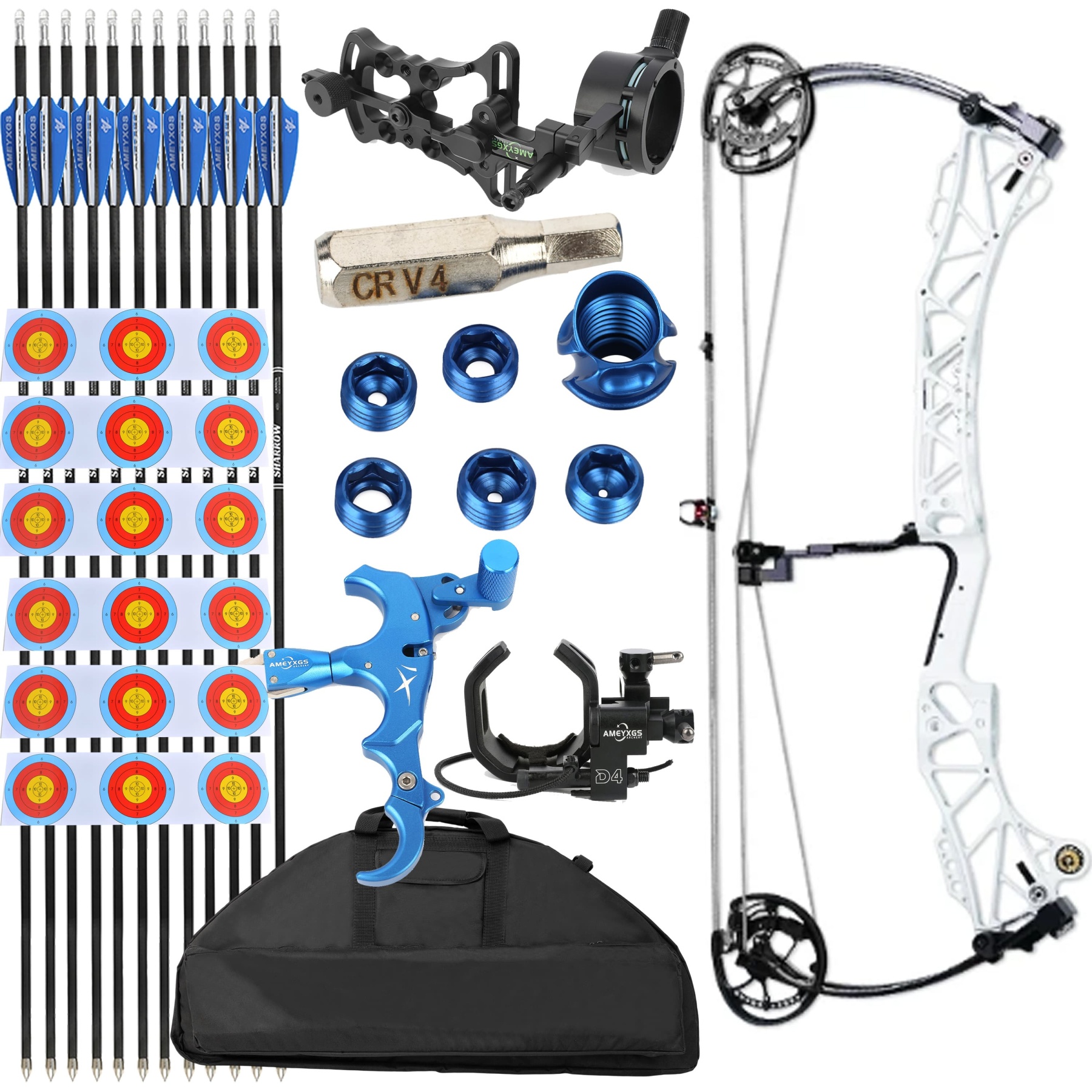 AGS Compound Bow 45-75lbs Target Kit Shooting Archery