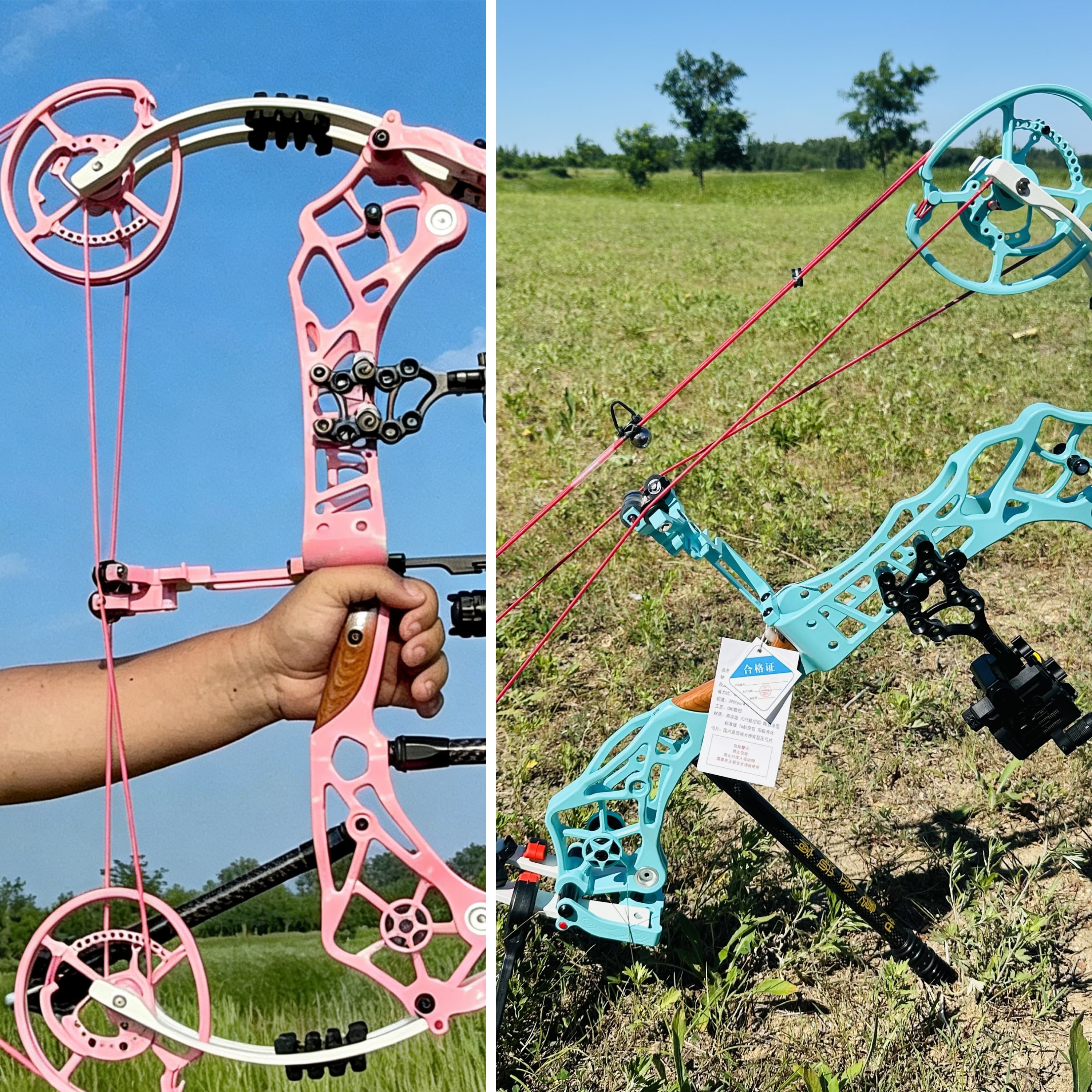 WOLFMAN Compound Bow 40-75lbs Archery Target Kit Shooting