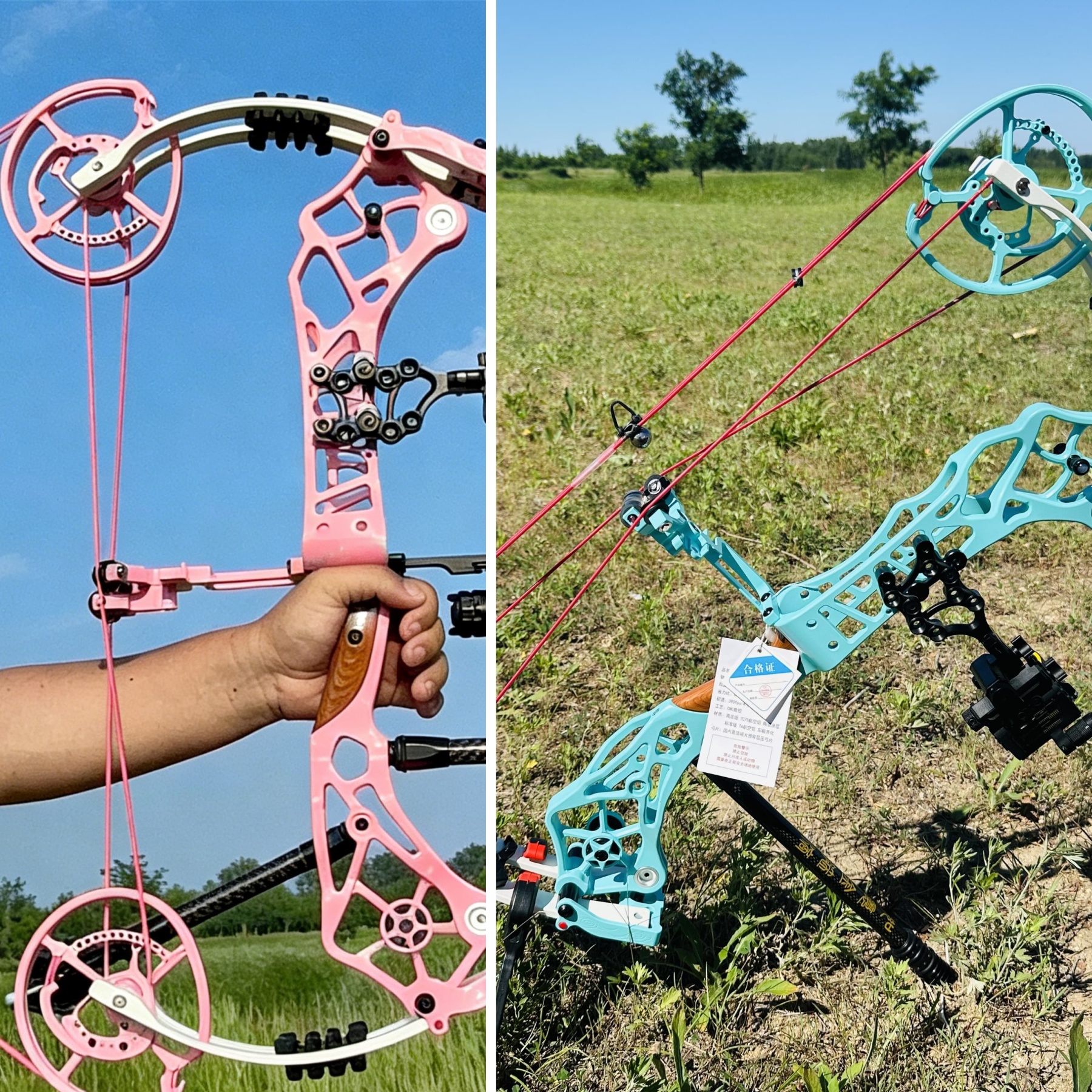 WOLFMAN Compound Bow 40-75lbs Archery Target Kit Shooting