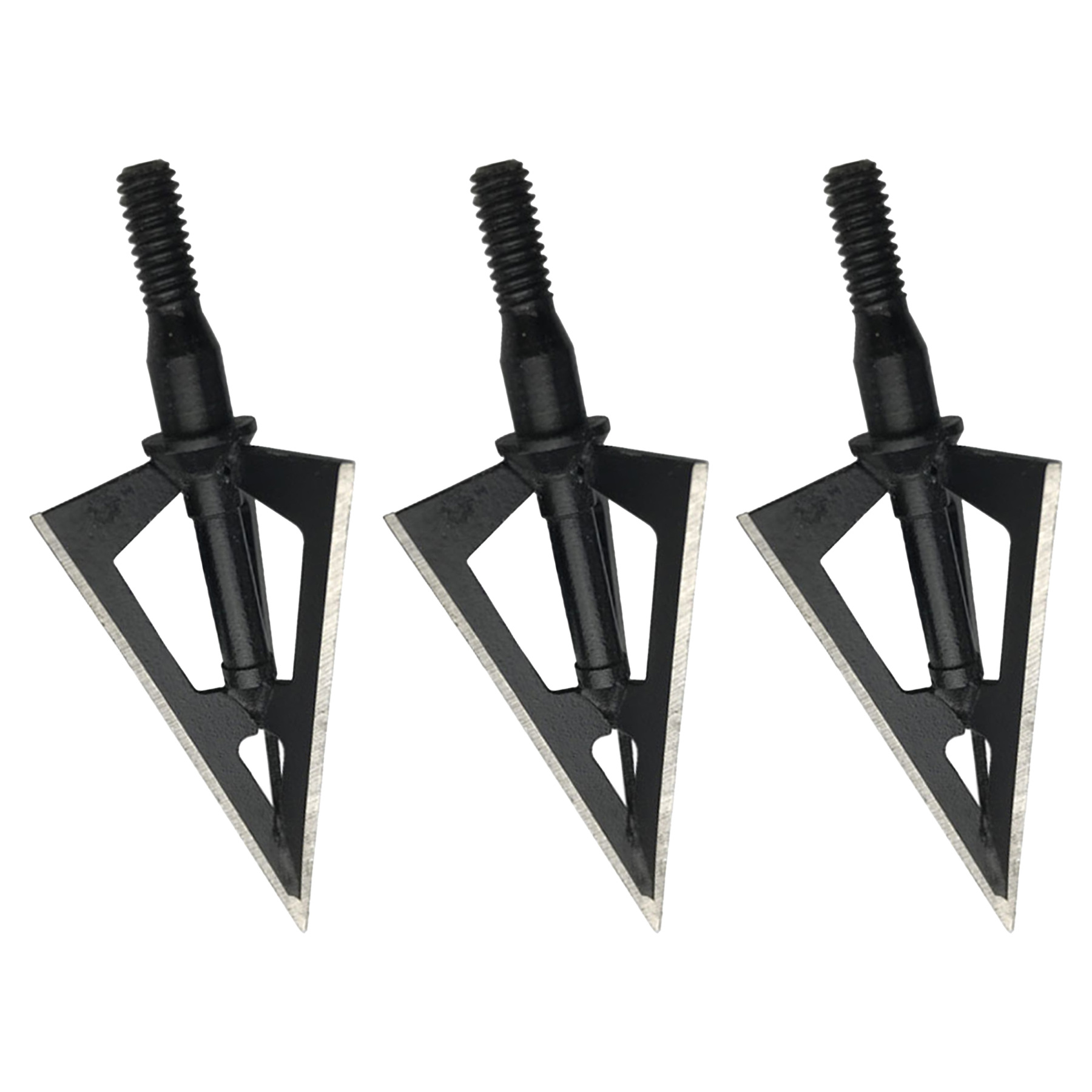 Archery 3-Blade Hunting Broadheads 100 Grain Fixed Blade Arrow Tips