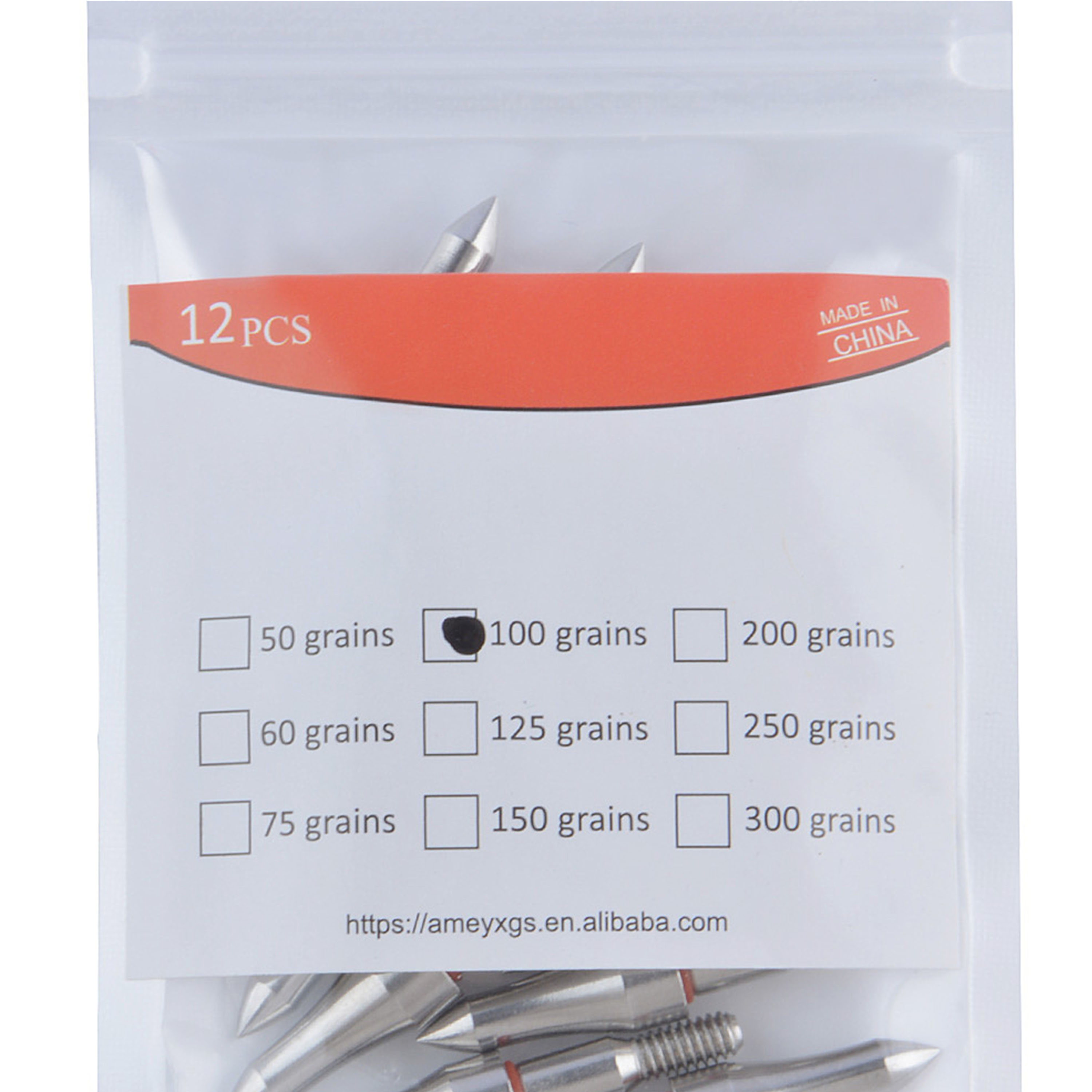 Archery Hunting Points Steel Arrow Tips 100-300gr Target Arrowhead 12X