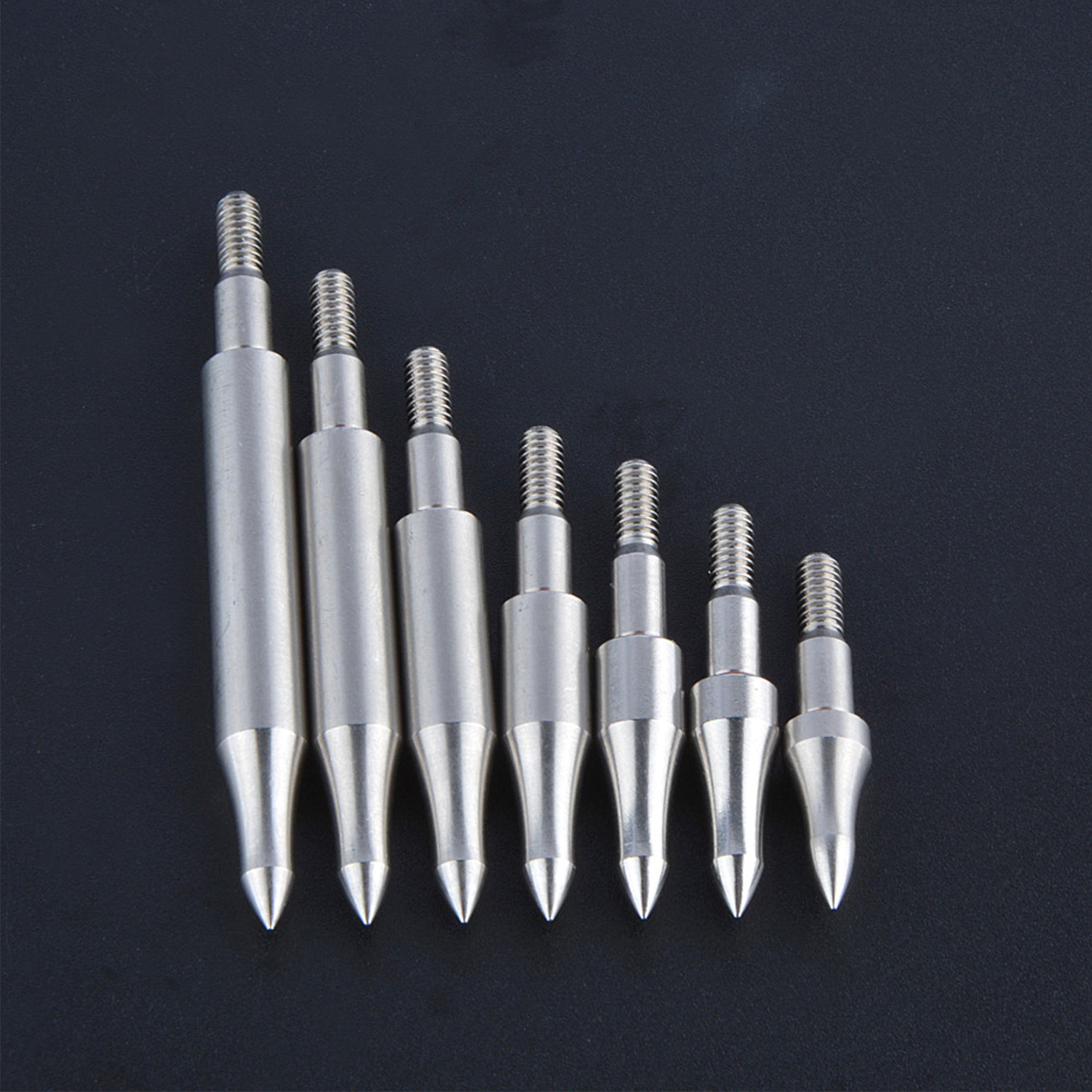 Archery Hunting Points Steel Arrow Tips 100-300gr Target Arrowhead 12X